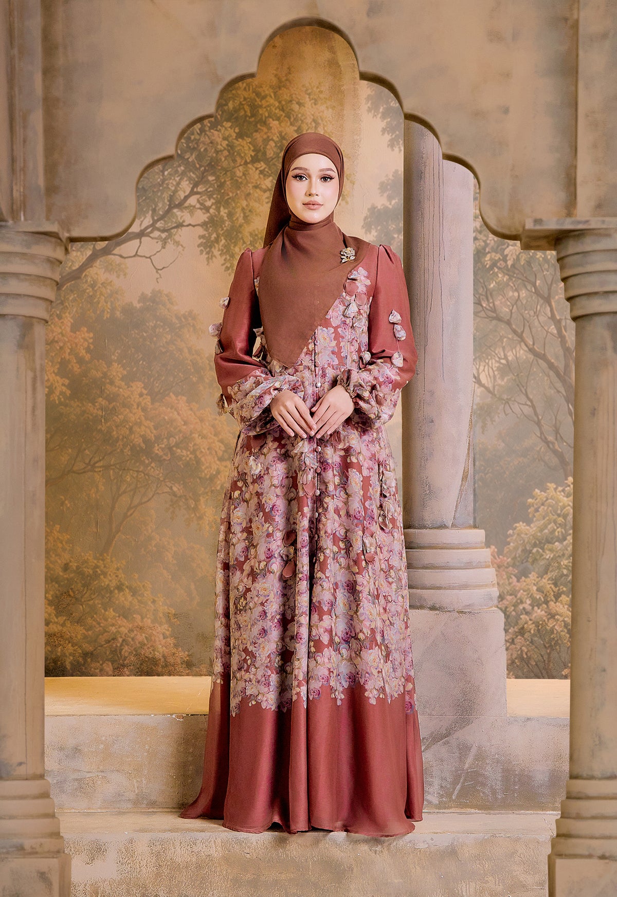 PUSPA SERIES | PUSPA LARAA DRESS - TERRACOTTA