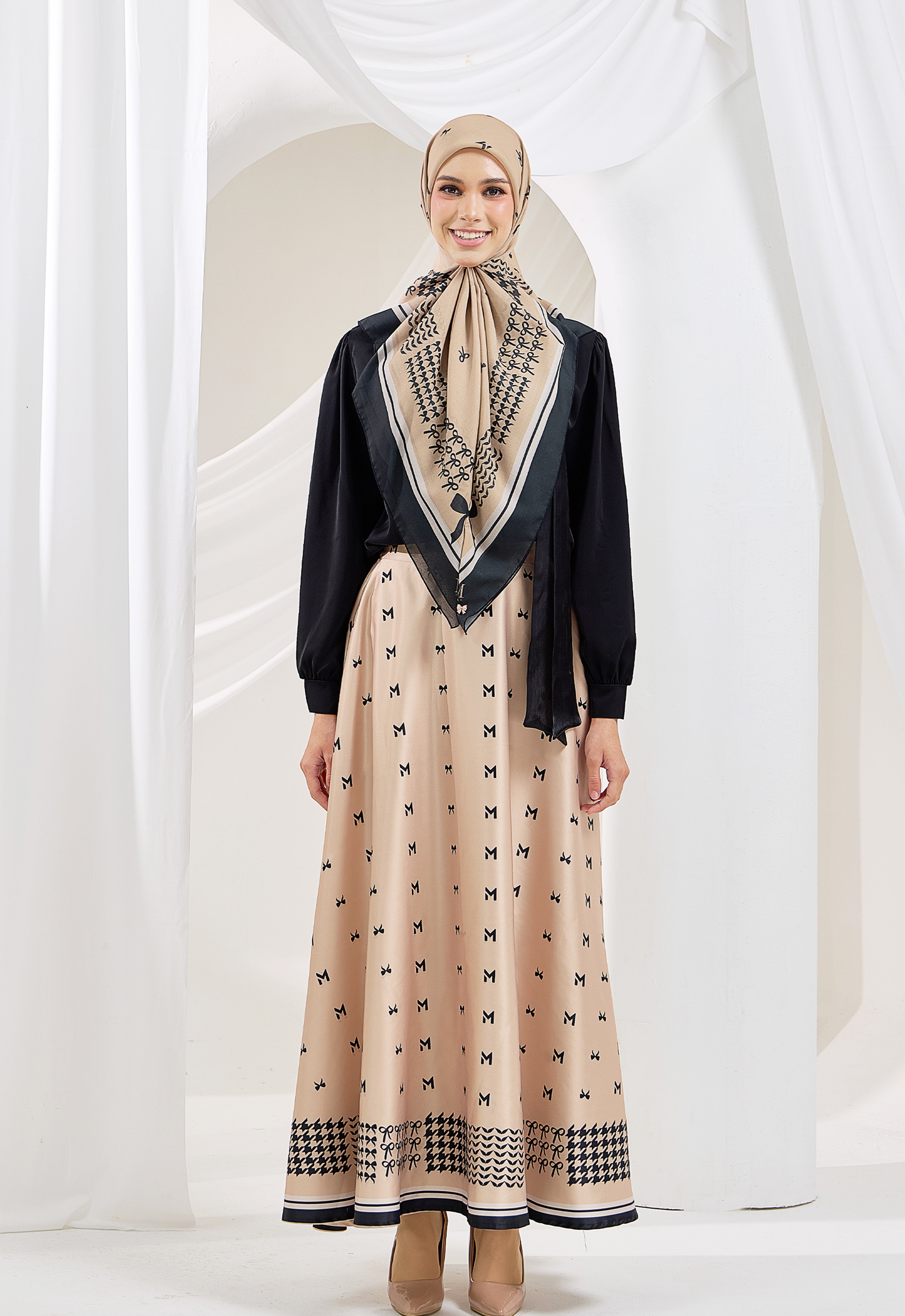 BOWEE SKIRT - LIGHT BROWN