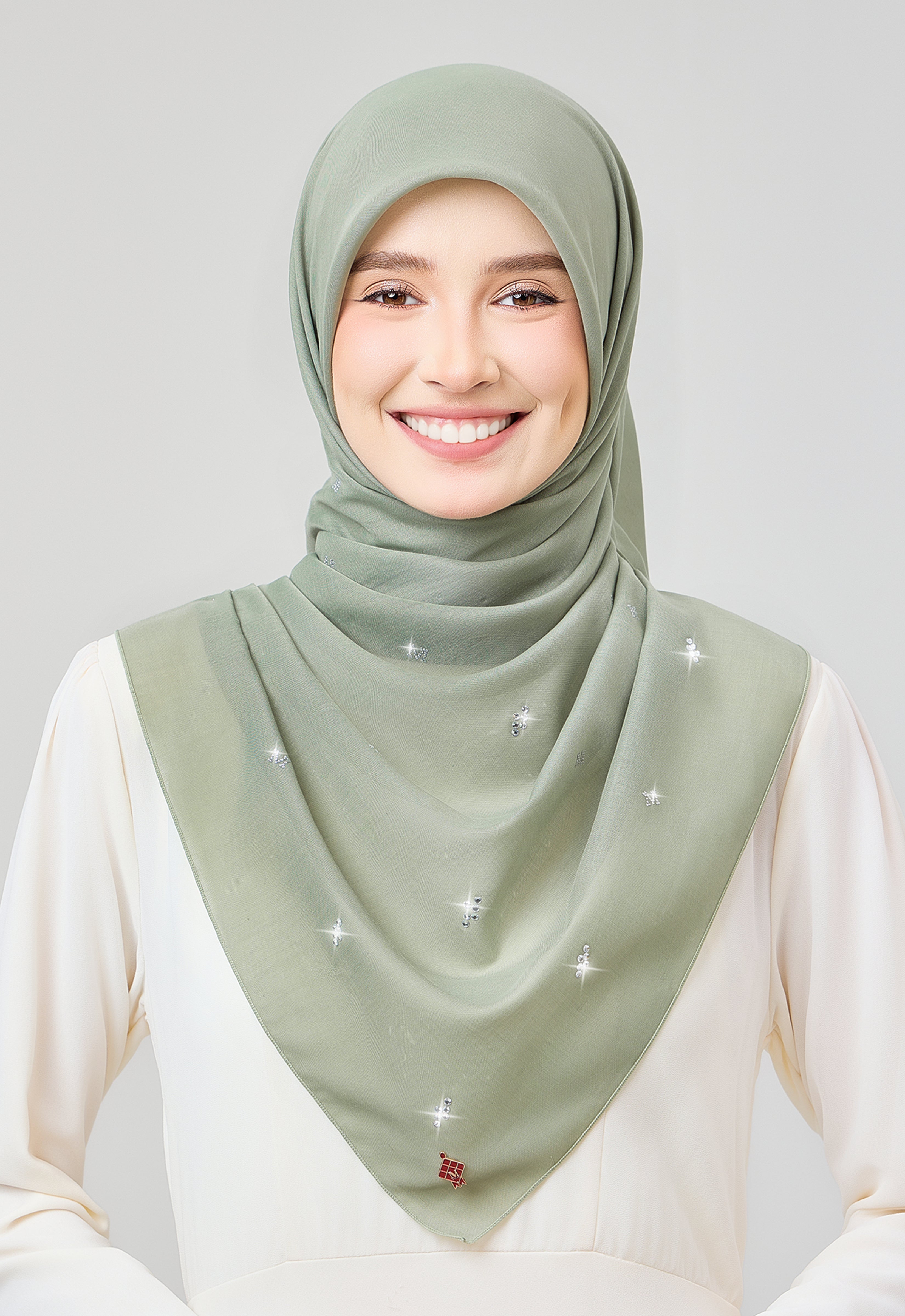 SETULUS RAYA PLAIN STONE - SAGE GREEN