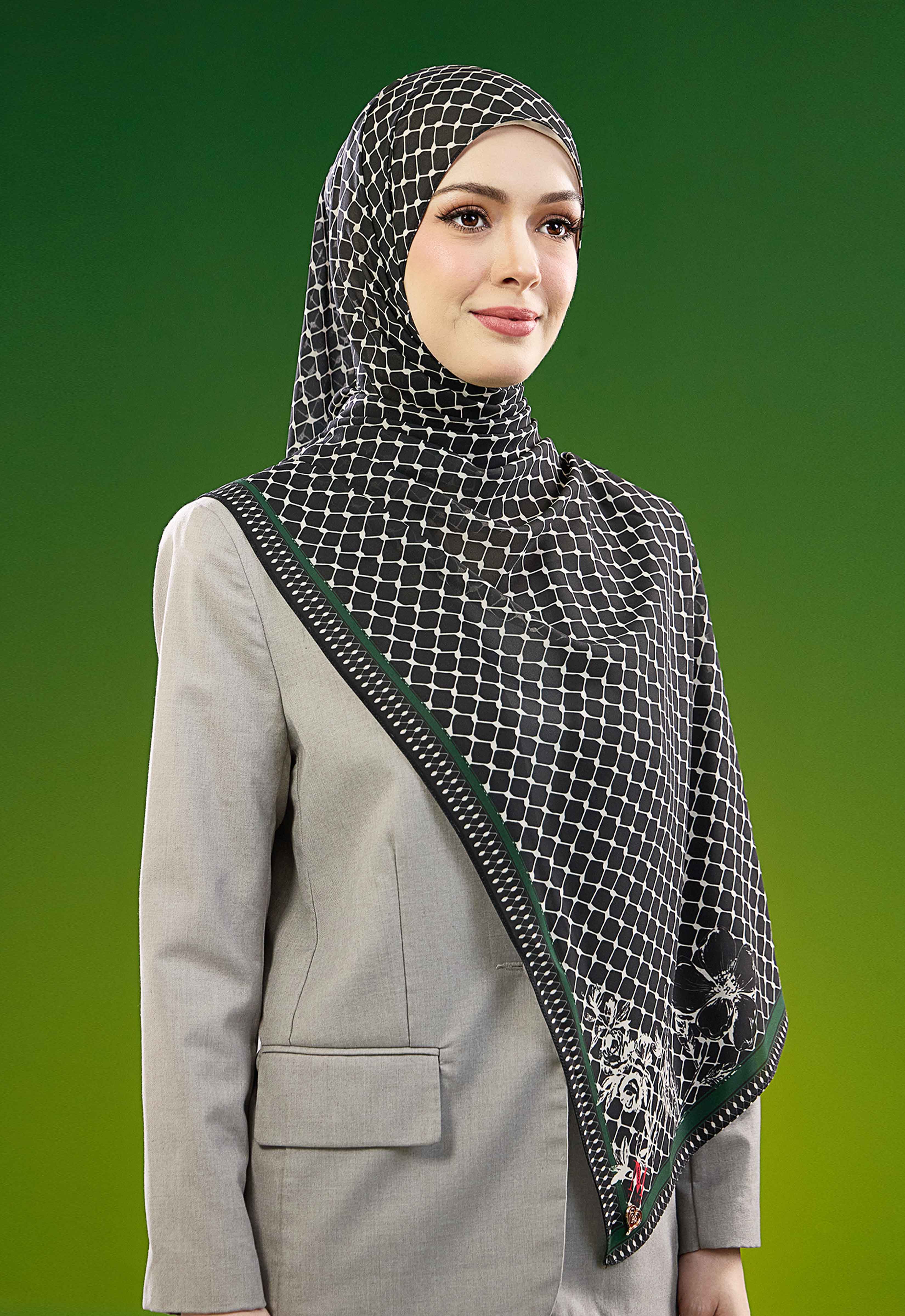 FREE PALESTINE SHAWL - KUFIYA BLACK