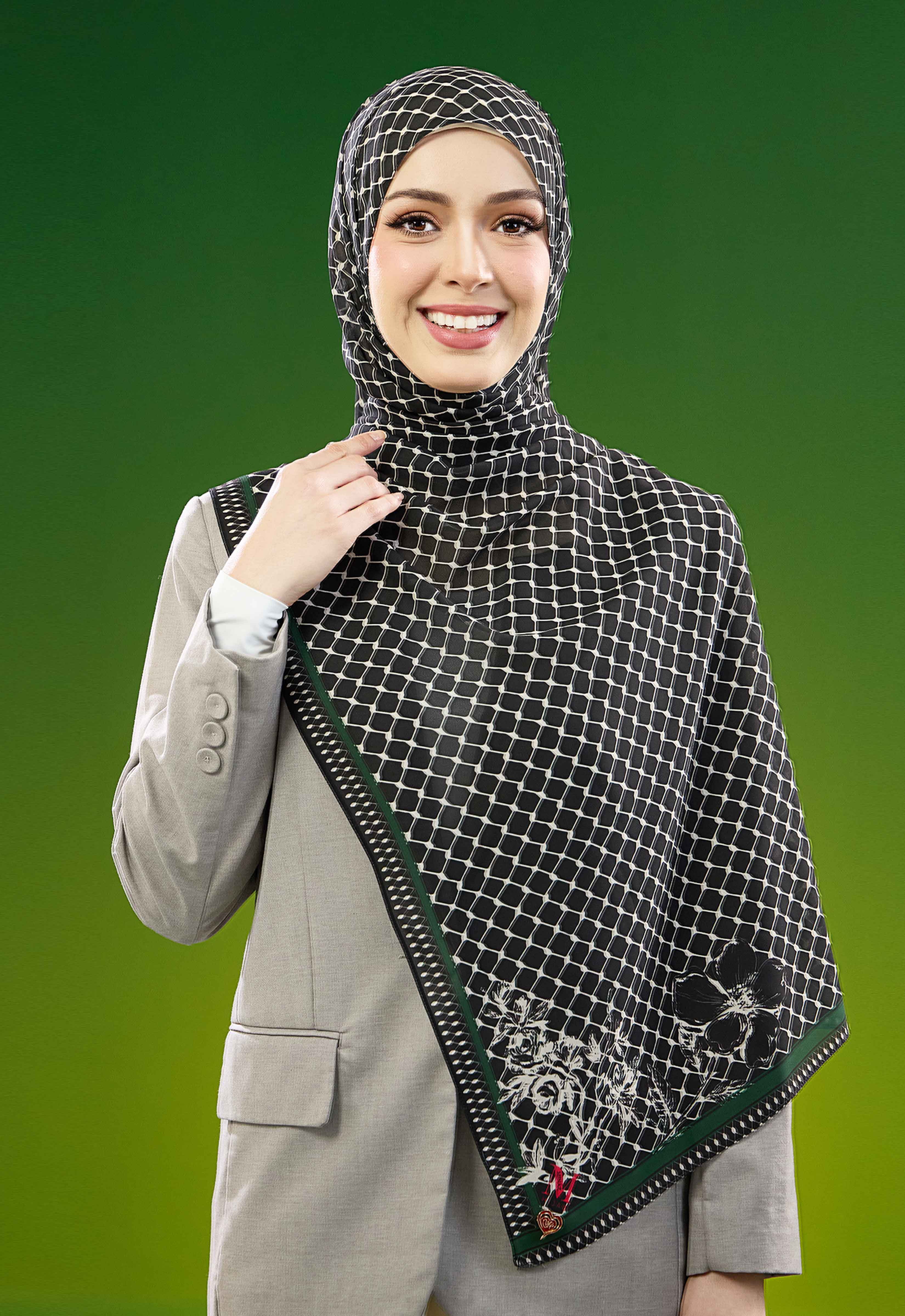 FREE PALESTINE SHAWL - KUFIYA BLACK