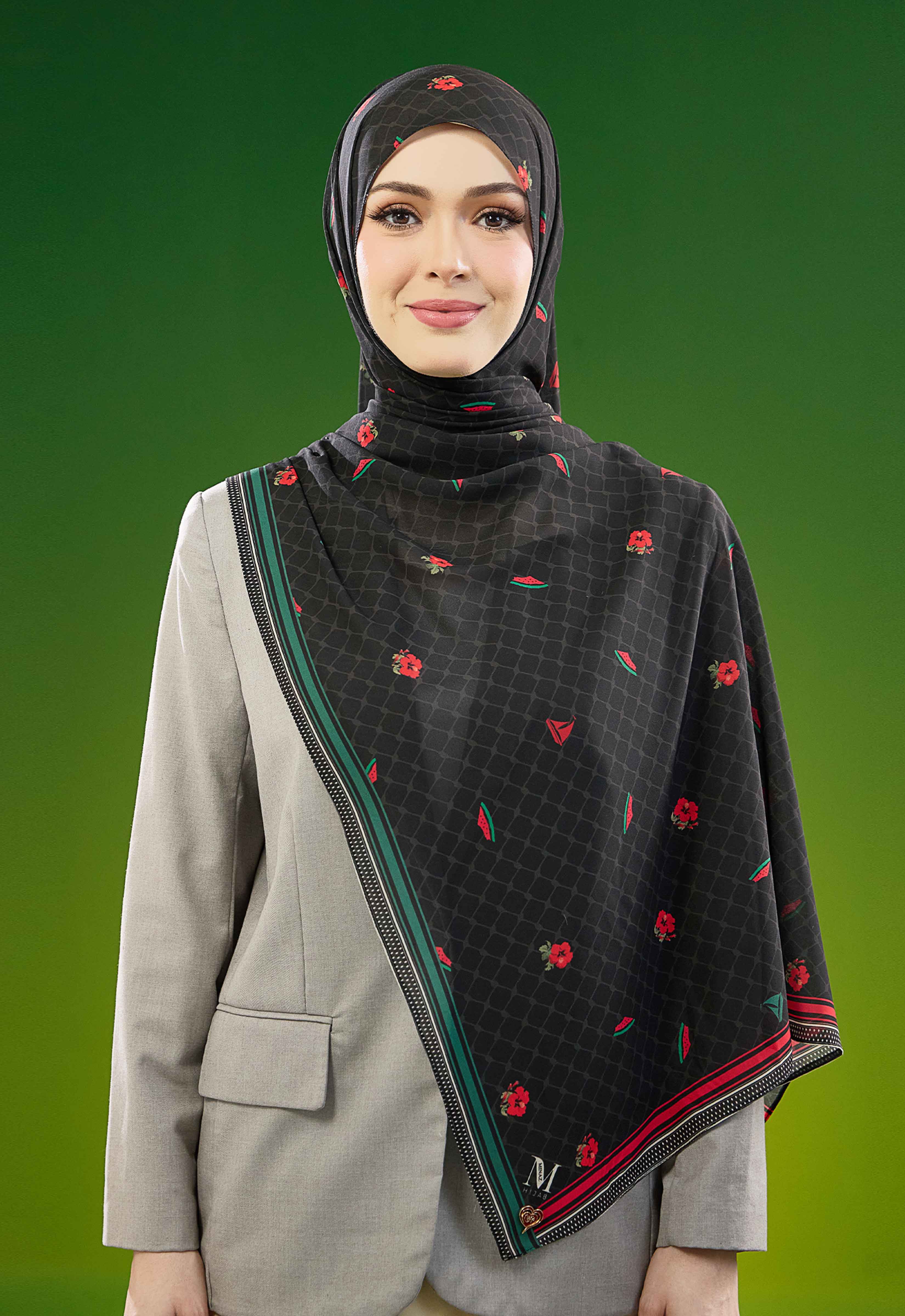 FREE PALESTINE SHAWL - SUMUD BLACK