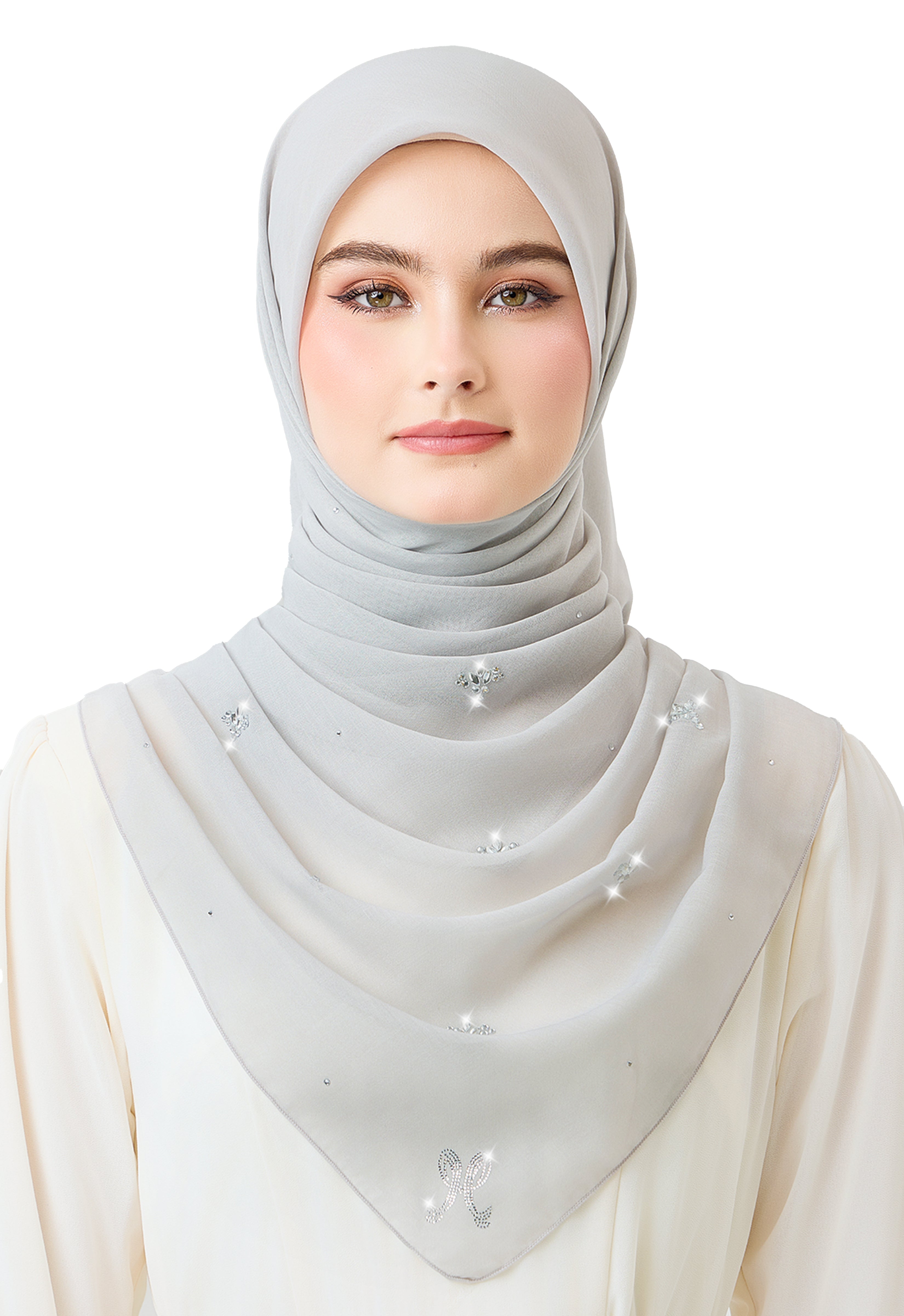 Lavender Plain Stone - Silver Gray