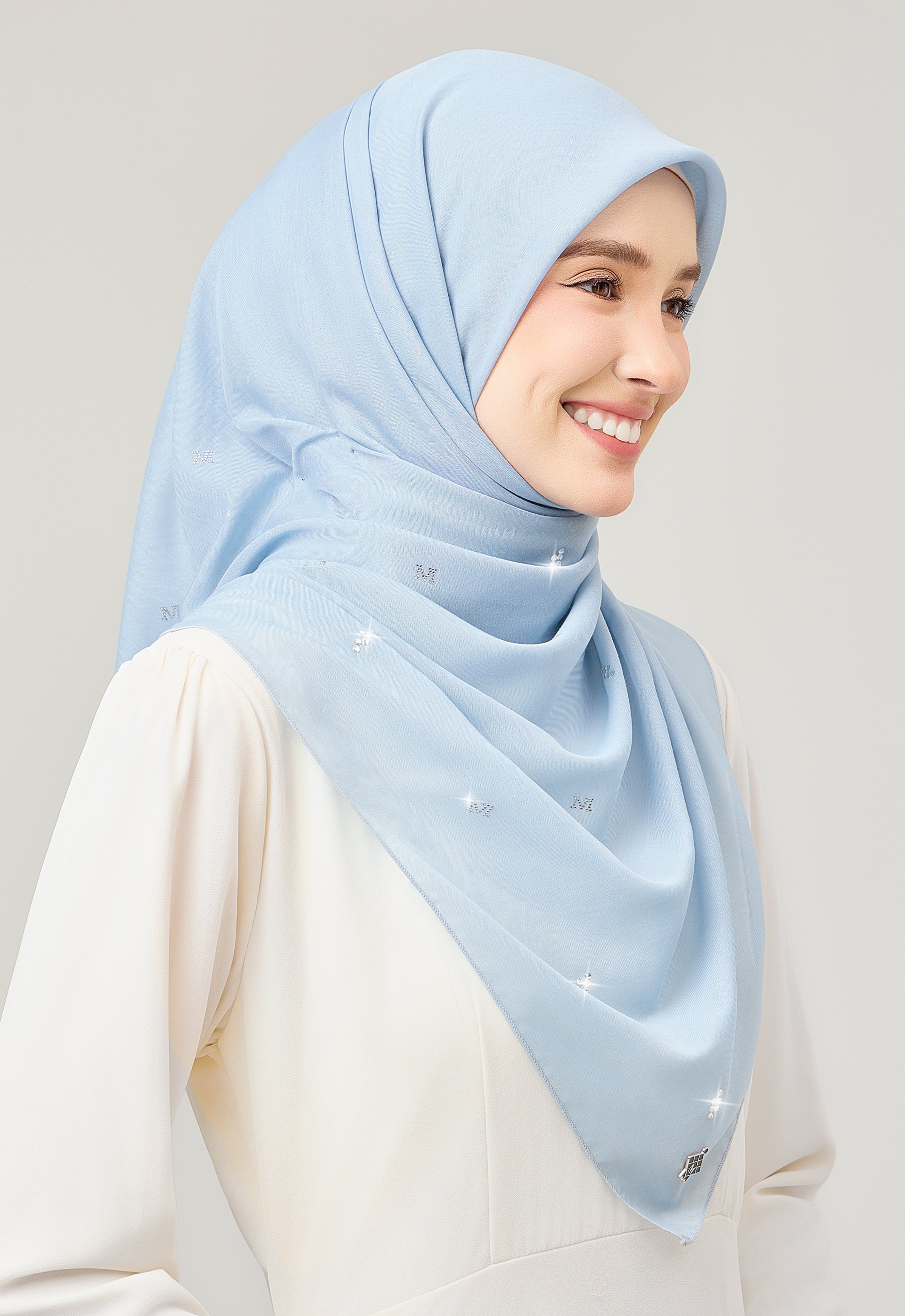 SETULUS RAYA PLAIN STONE - SKY BLUE