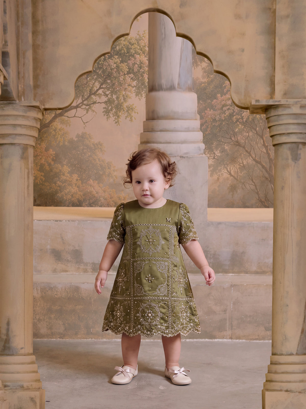 LUXE SERIES | SURI BABY DRESS  - GREEN