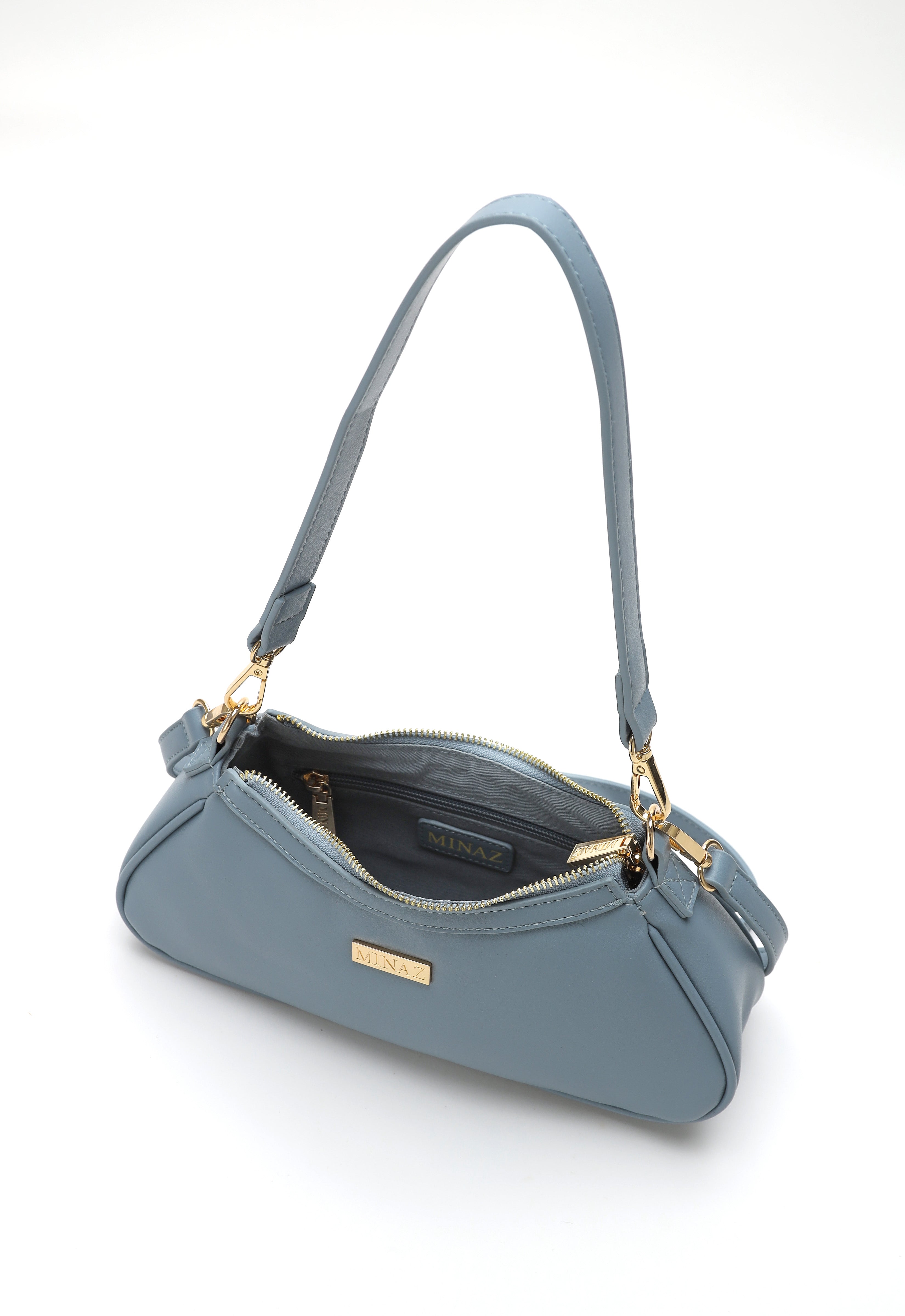 SARA SHOULDER BAG - STEEL BLUE