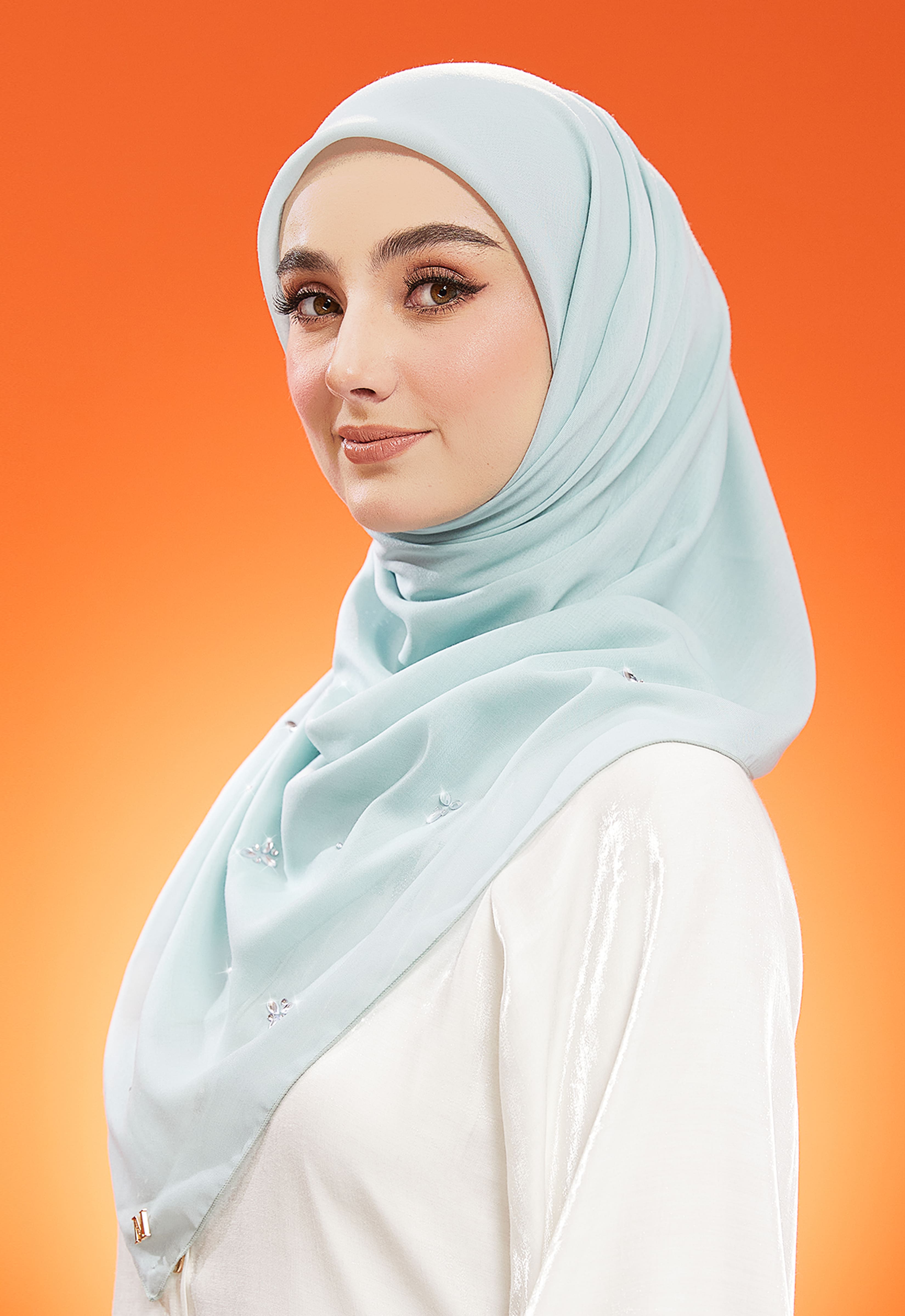 IRIS PLAIN STONE BAWAL - TIFFANY BLUE