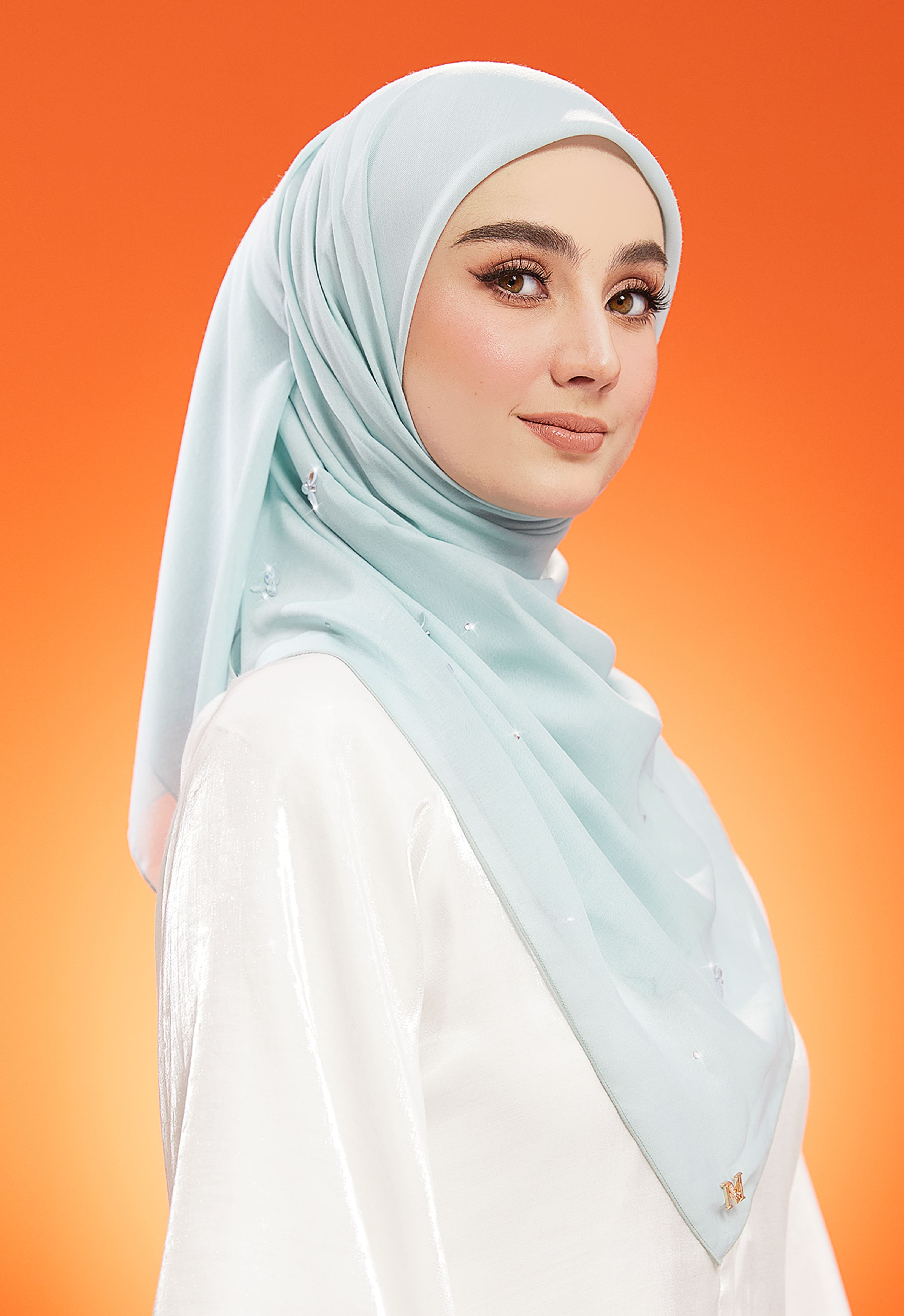 IRIS PLAIN STONE BAWAL - TIFFANY BLUE