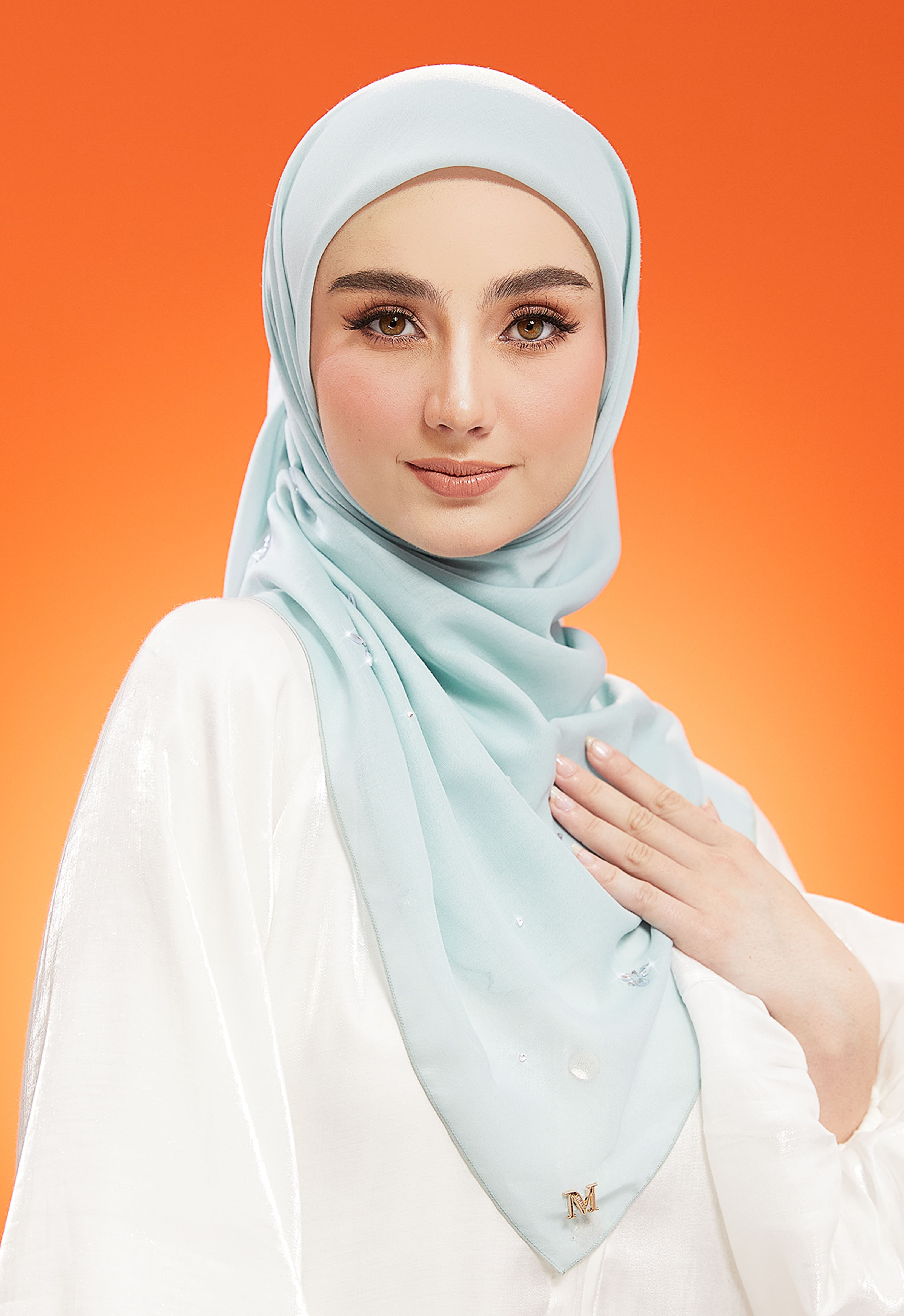 IRIS PLAIN STONE BAWAL - TIFFANY BLUE