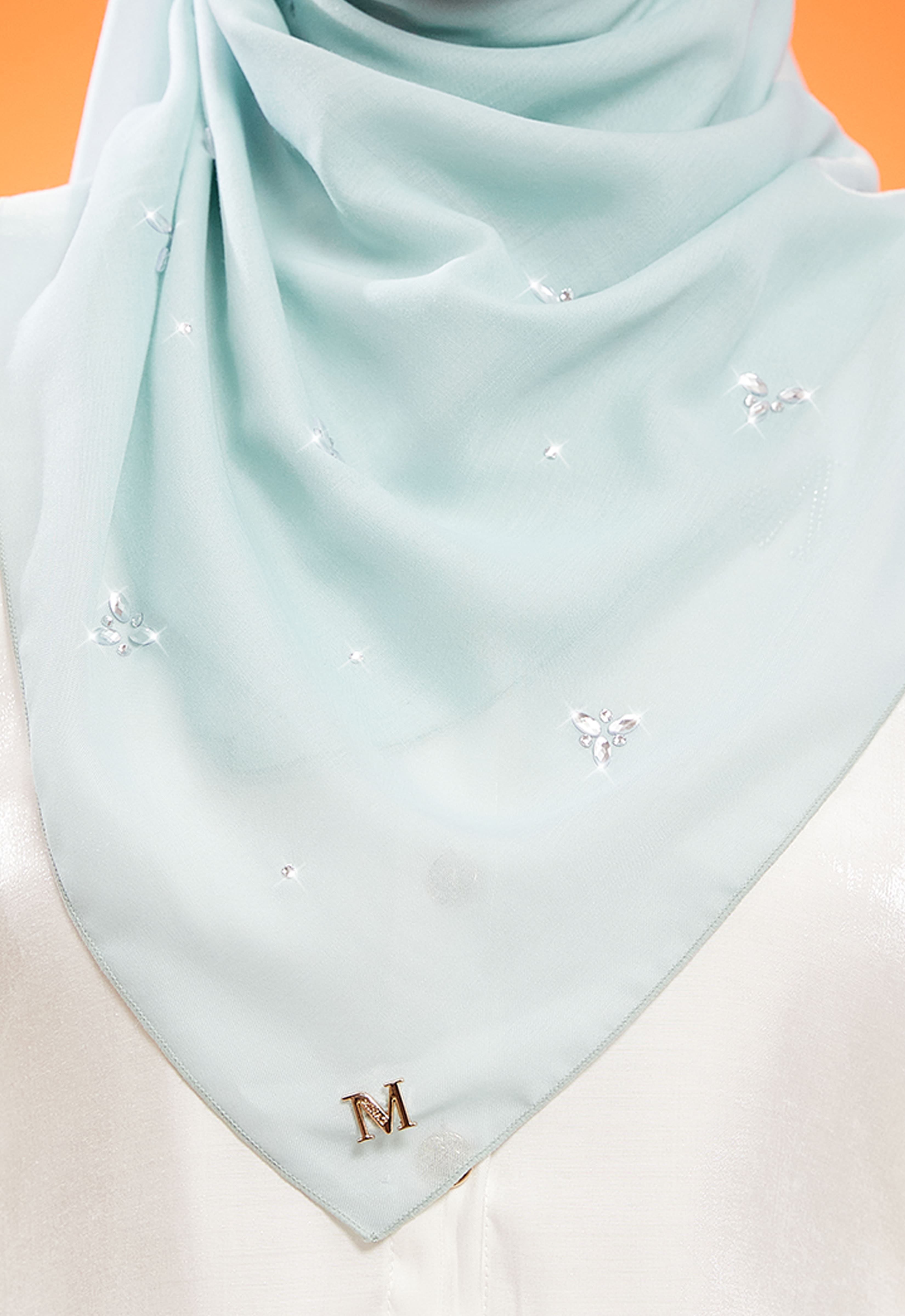 IRIS PLAIN STONE BAWAL - TIFFANY BLUE