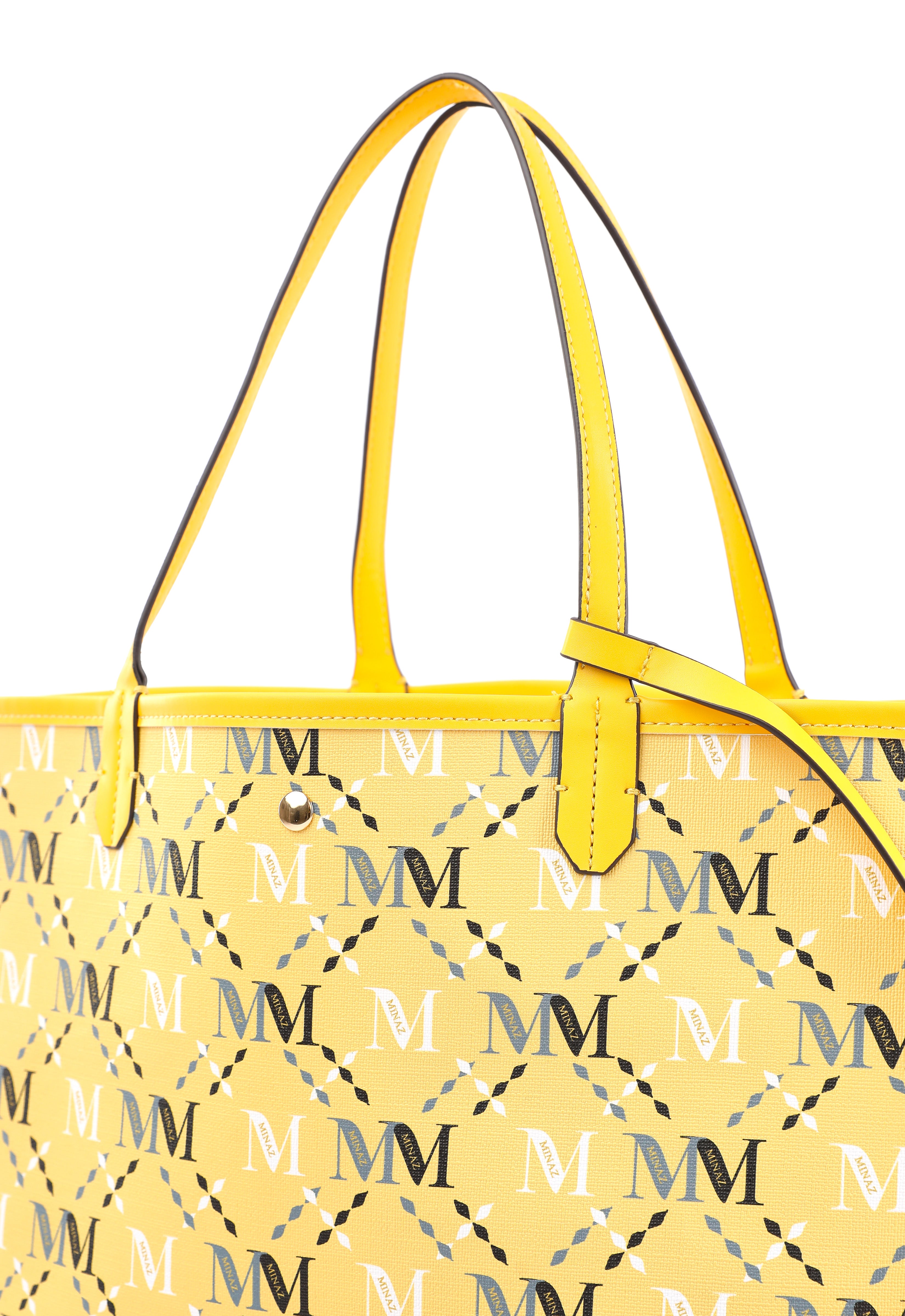 ARYA MONOGRAM TOTE BAG -  YELLOW