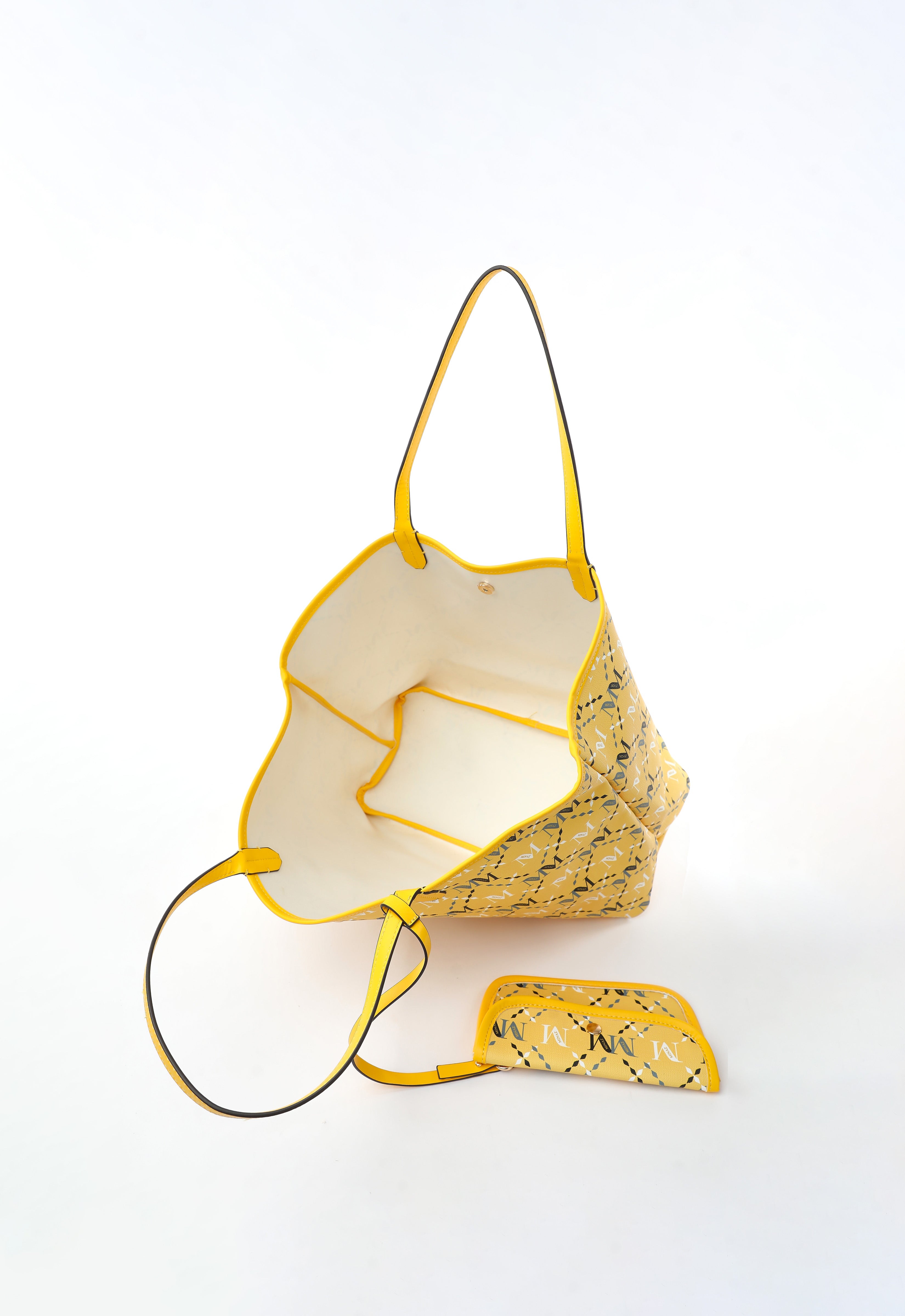 ARYA MONOGRAM TOTE BAG -  YELLOW