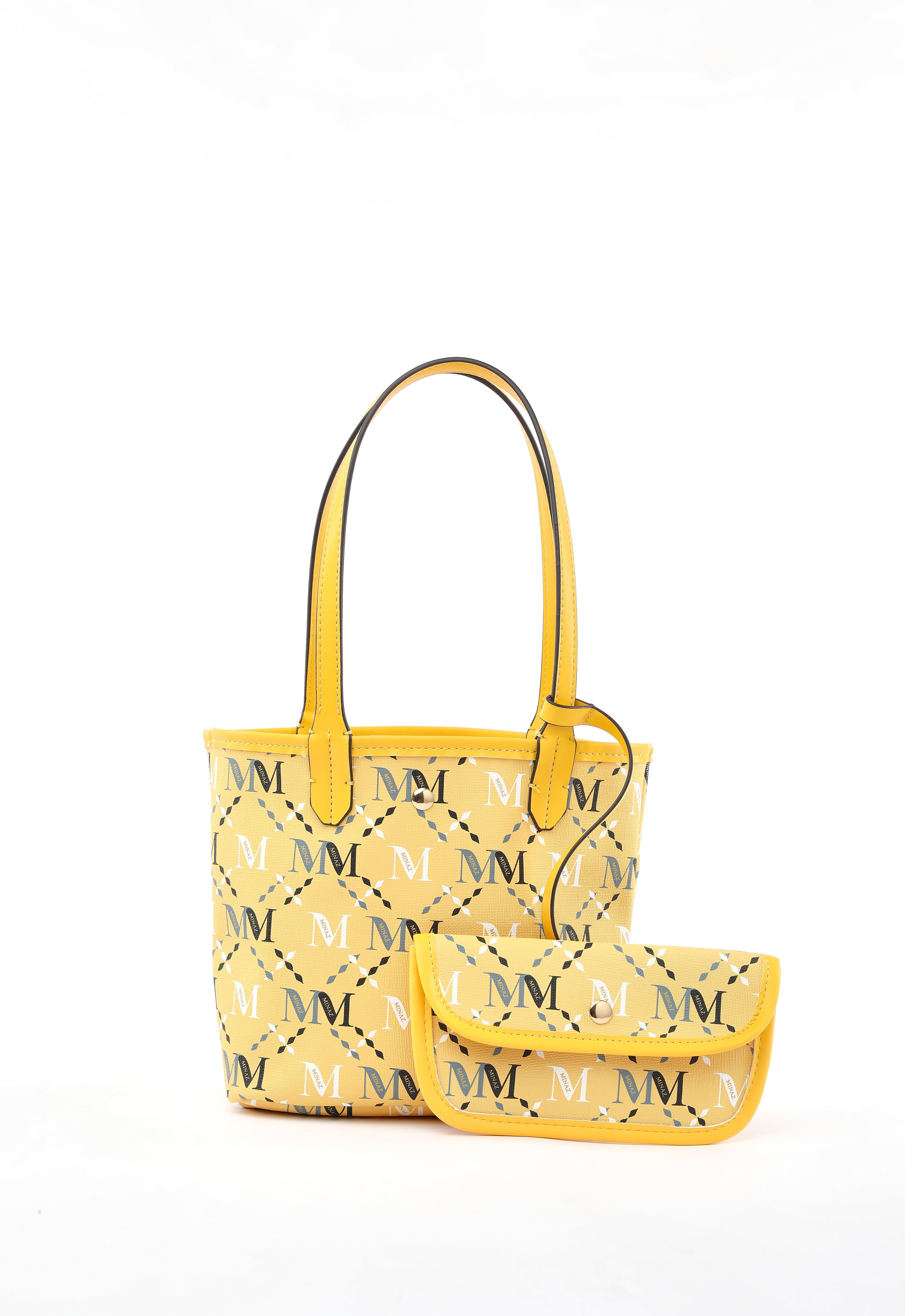 ARYA MONOGRAM TOTE BAG -  YELLOW