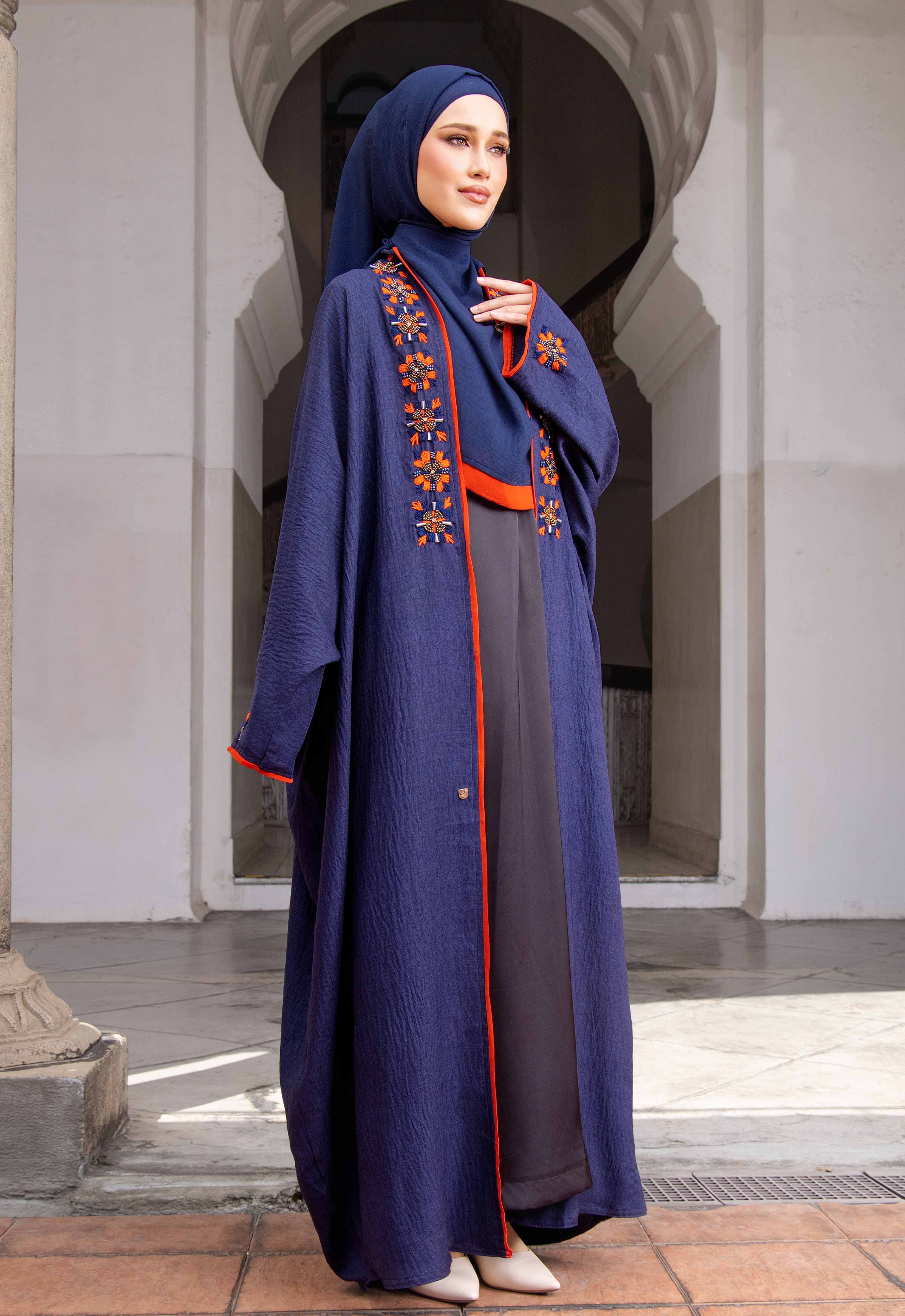 UMAIRA ABAYA - DARK BLUE