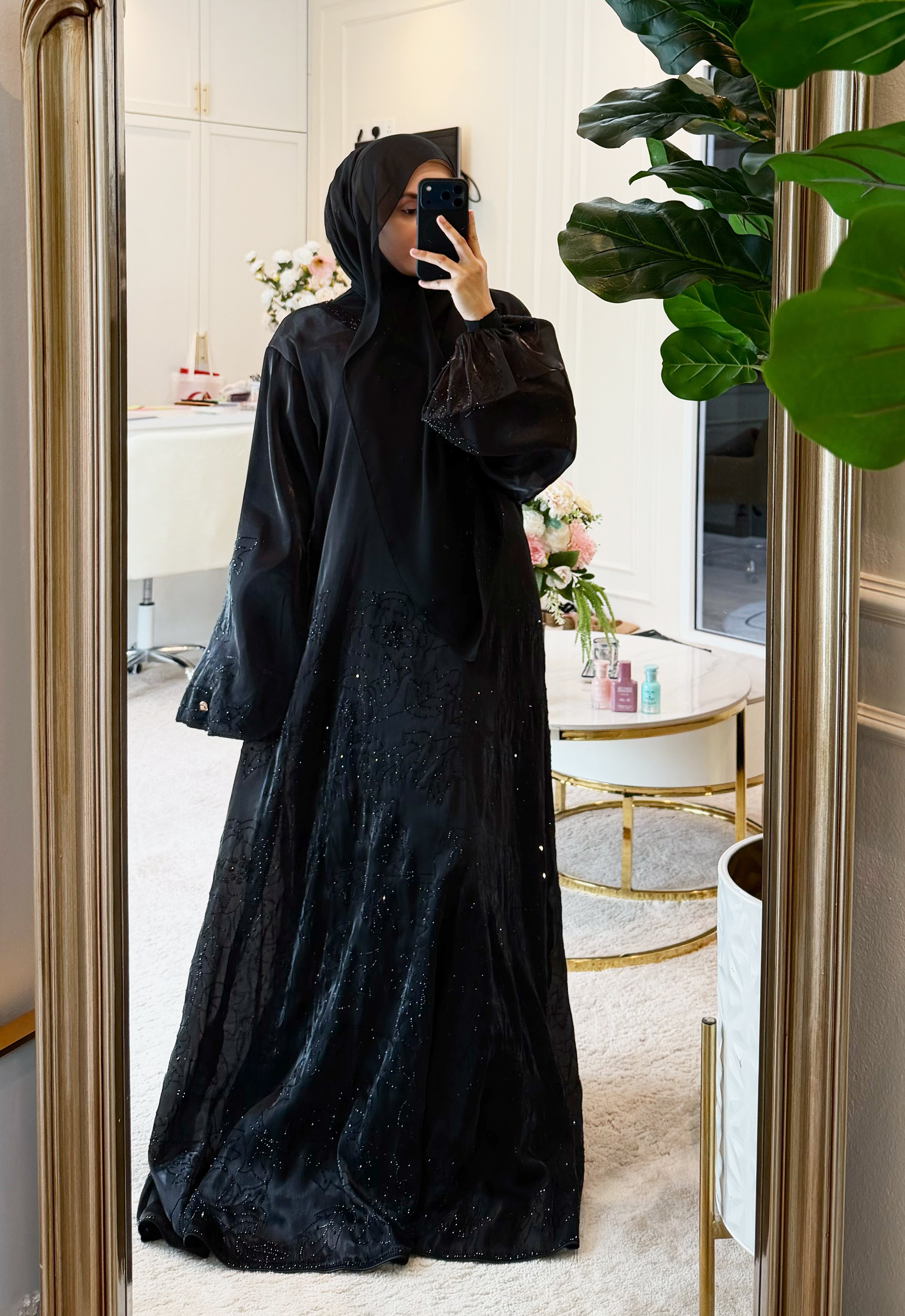 WARDAH LUXE ABAYA - BLACK