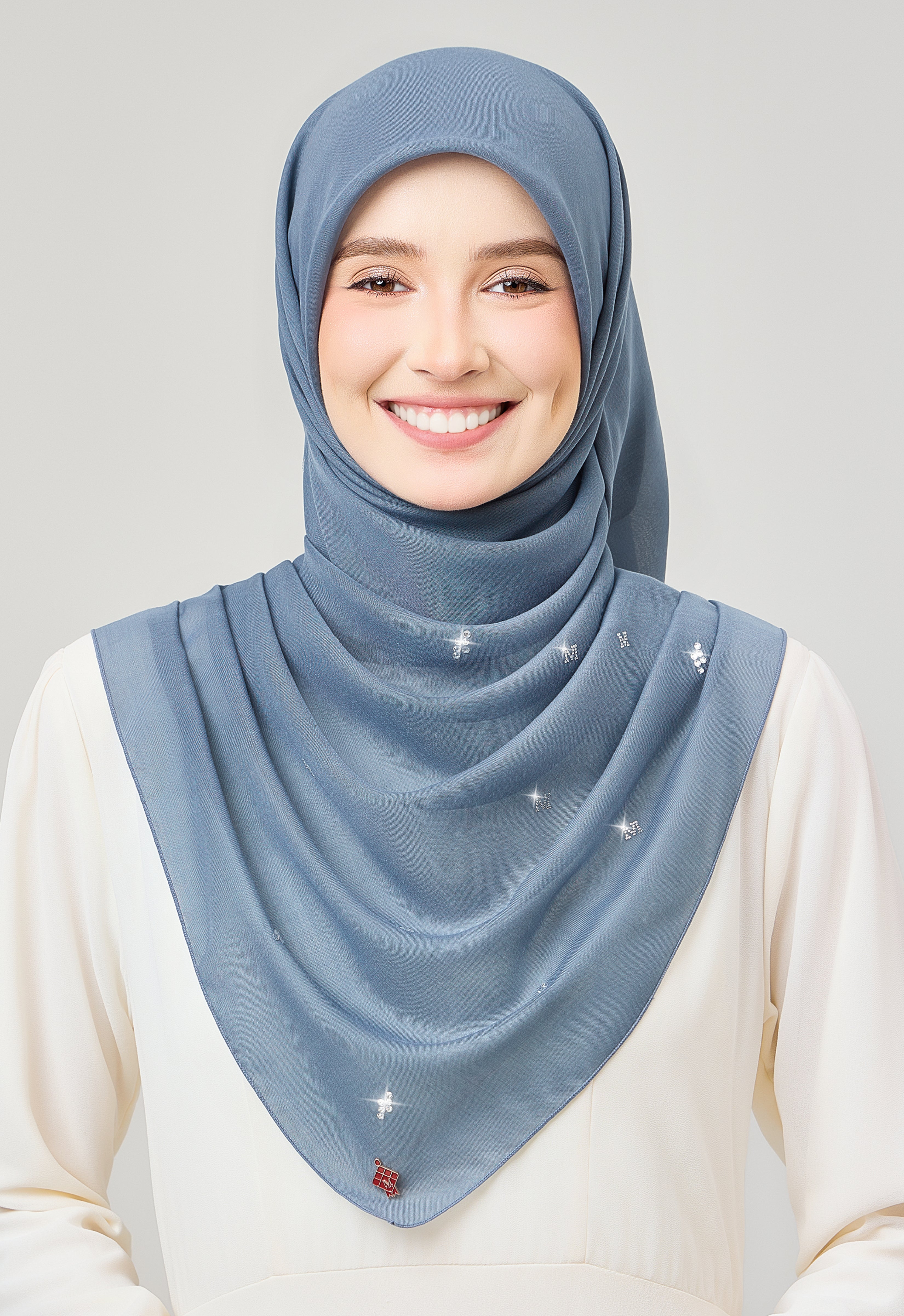 SETULUS RAYA PLAIN STONE - ASH BLUE