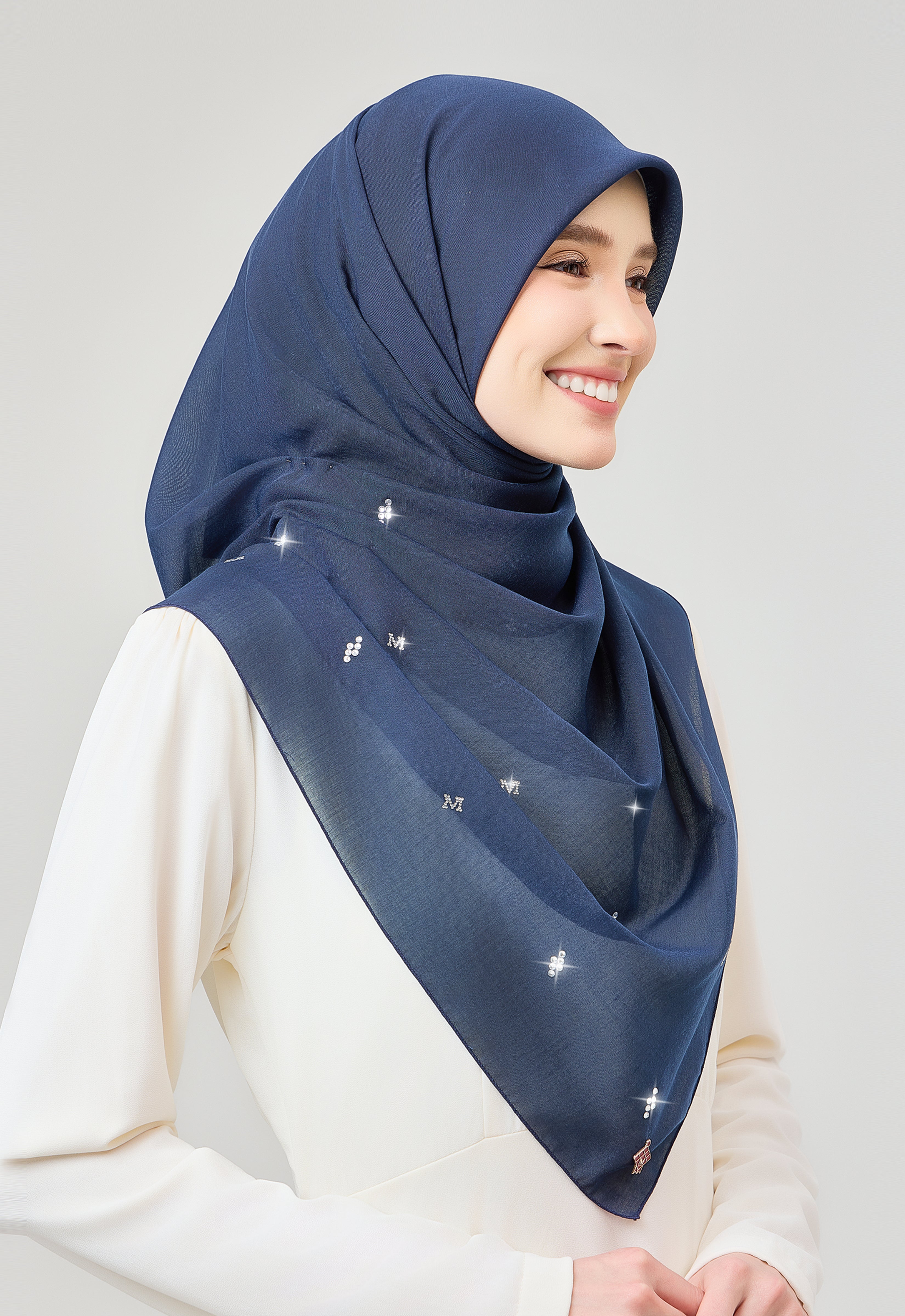SETULUS RAYA PLAIN STONE - DARK BLUE