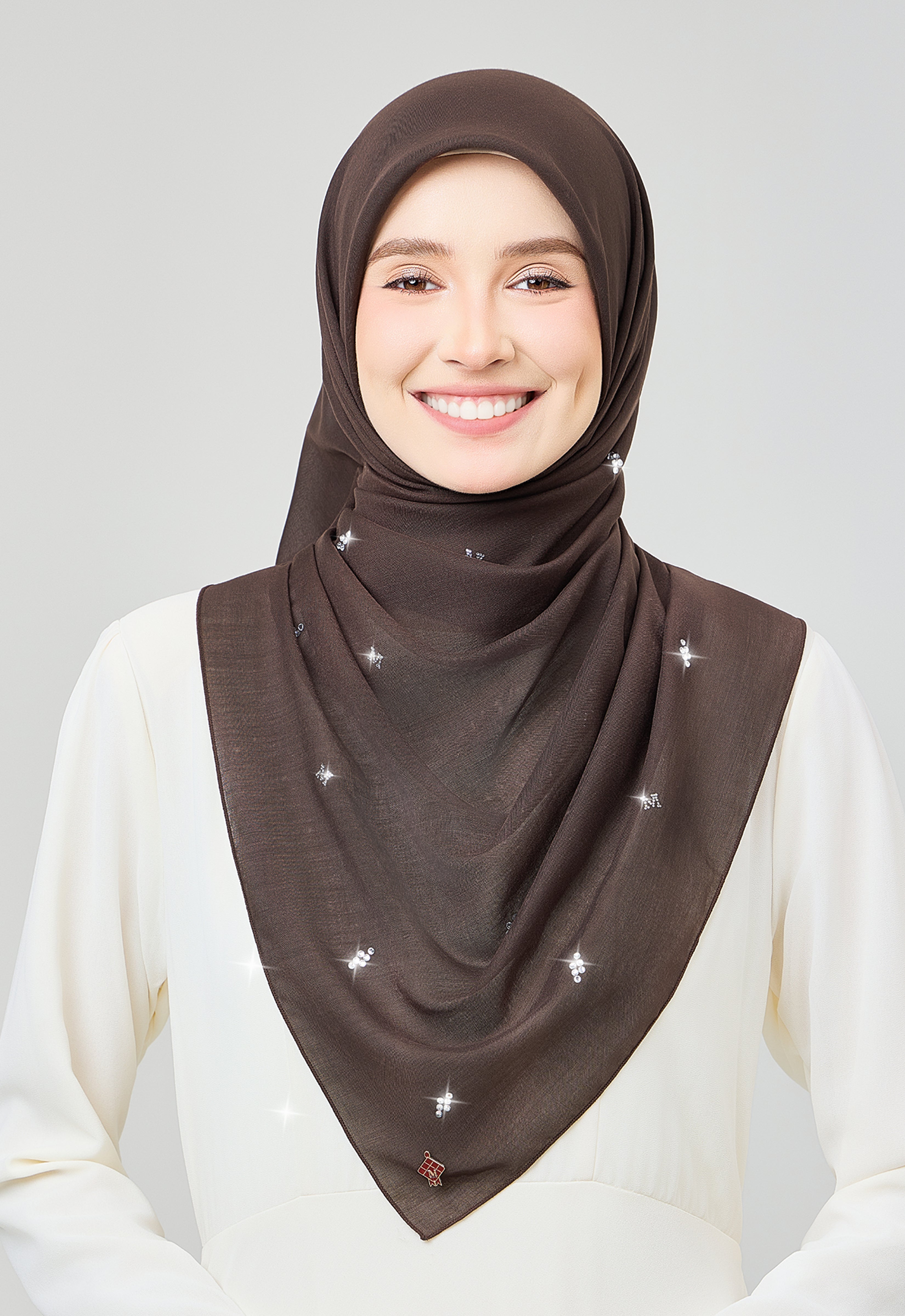 SETULUS RAYA PLAIN STONE - DARK BROWN