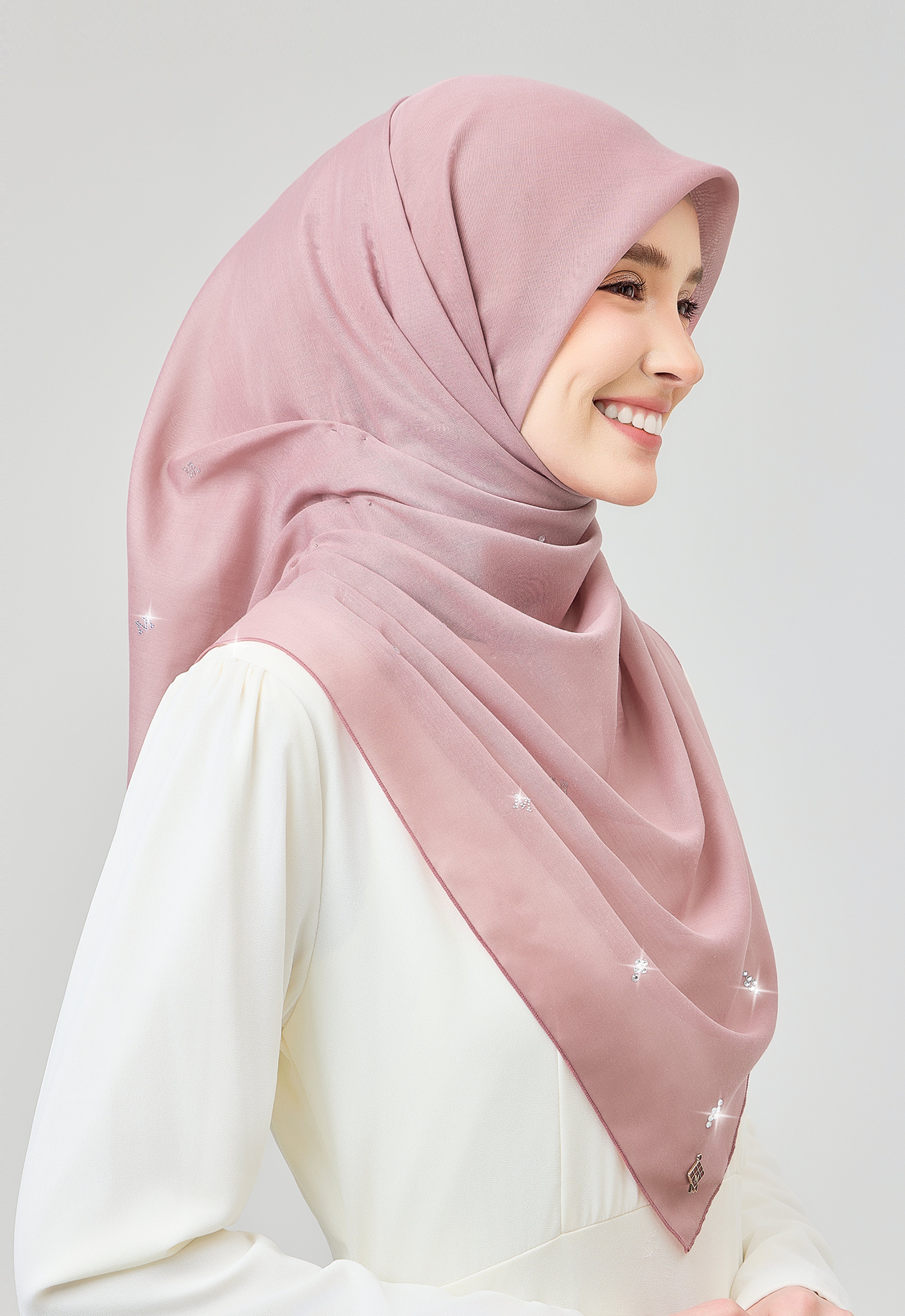 SETULUS RAYA PLAIN STONE - DUSTY PINK