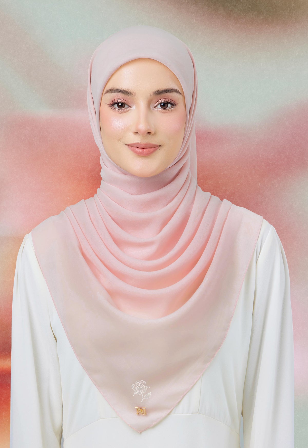 MINAZ HIJAB |  PLAIN BASIC ROSEY - LIGHT PINK