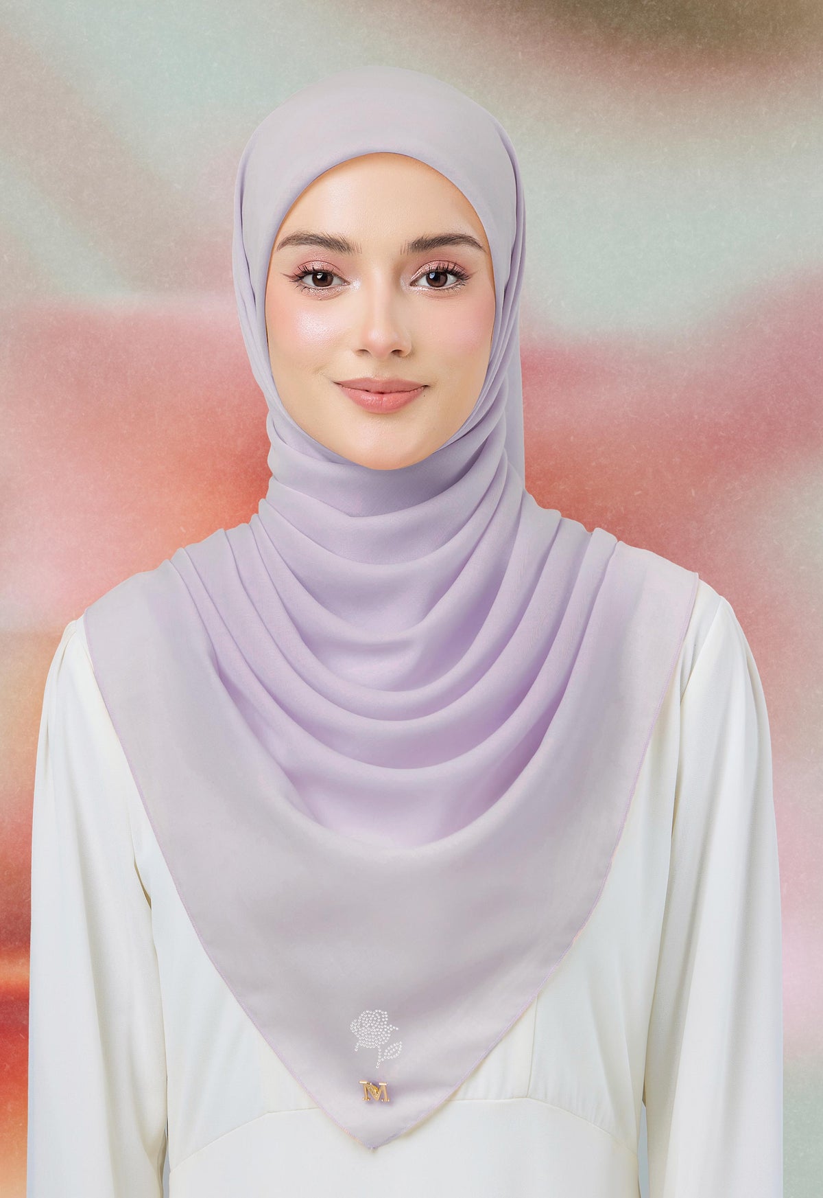 MINAZ HIJAB |  PLAIN BASIC ROSEY - LIGHT PURPLE