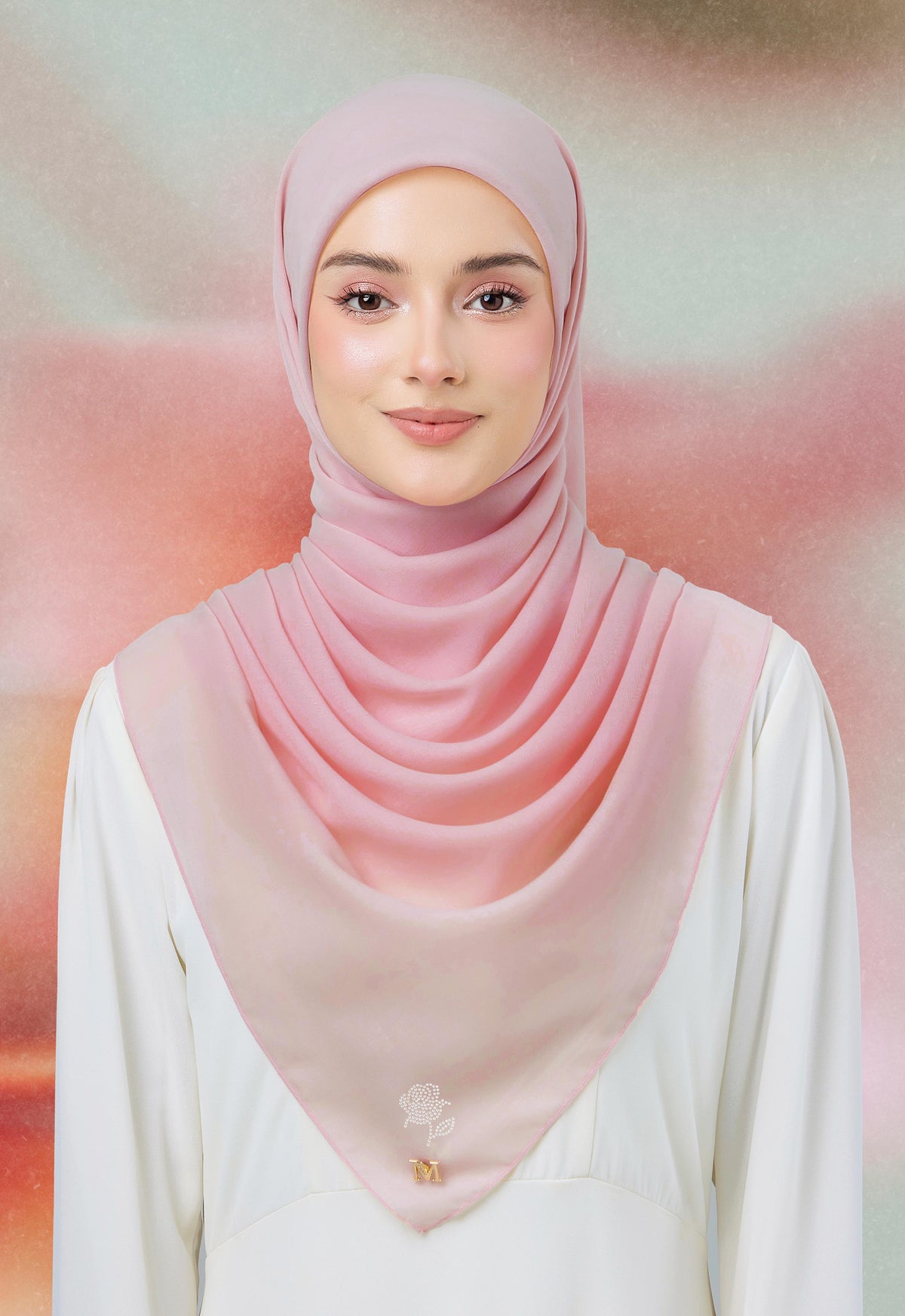 MINAZ HIJAB |  PLAIN BASIC ROSEY - ROSE PINK