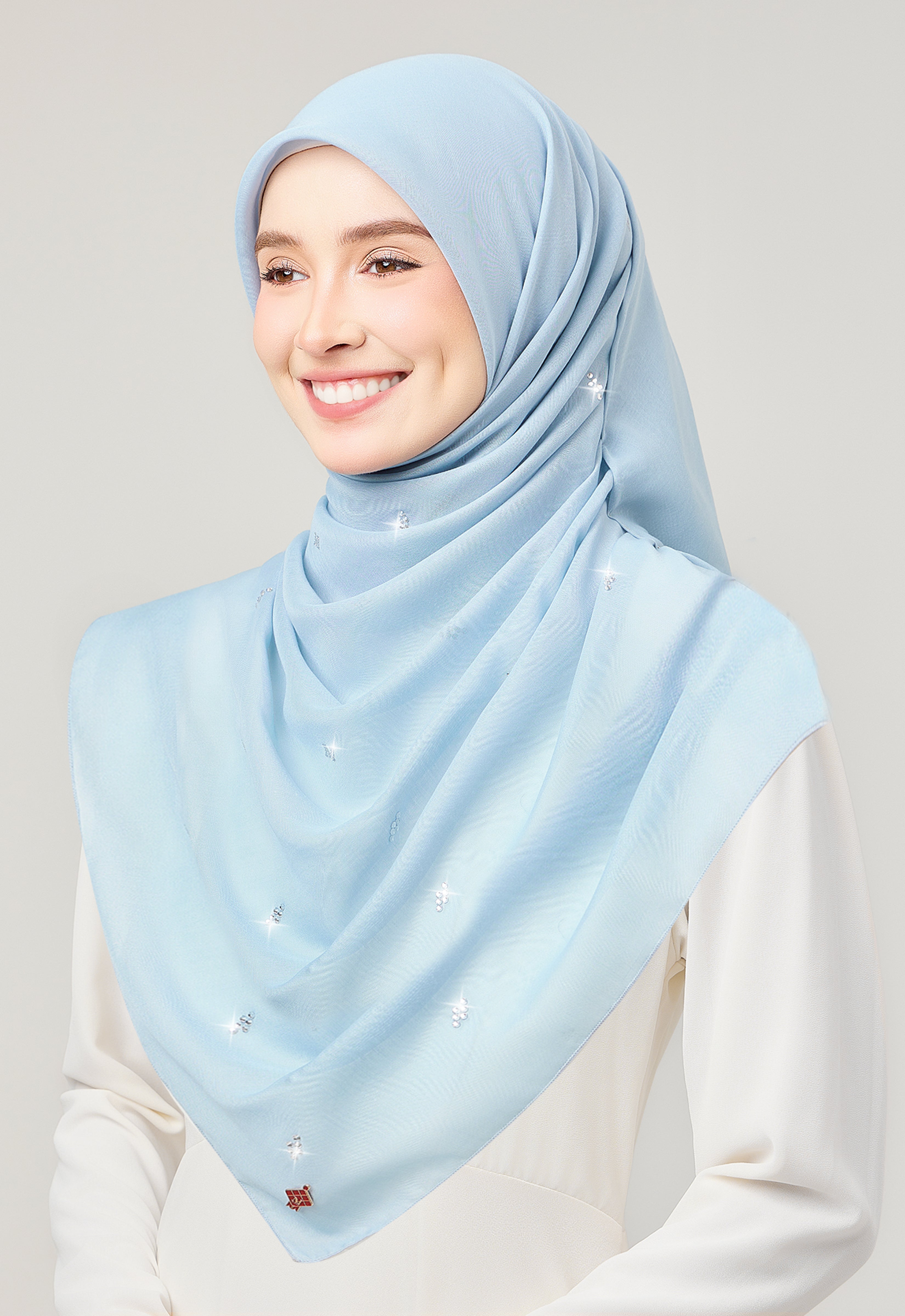 SETULUS RAYA PLAIN STONE - SKY BLUE