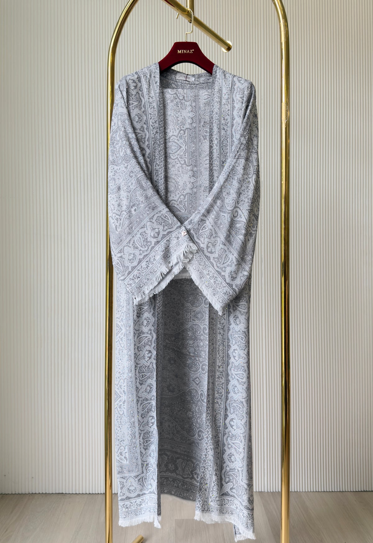 PASHMINA ABAYA - DARK GREY
