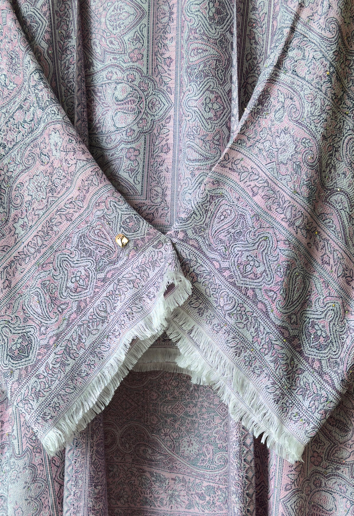 MINAZ jalabiya - PASHMINA ABAYA - LILAC PINK