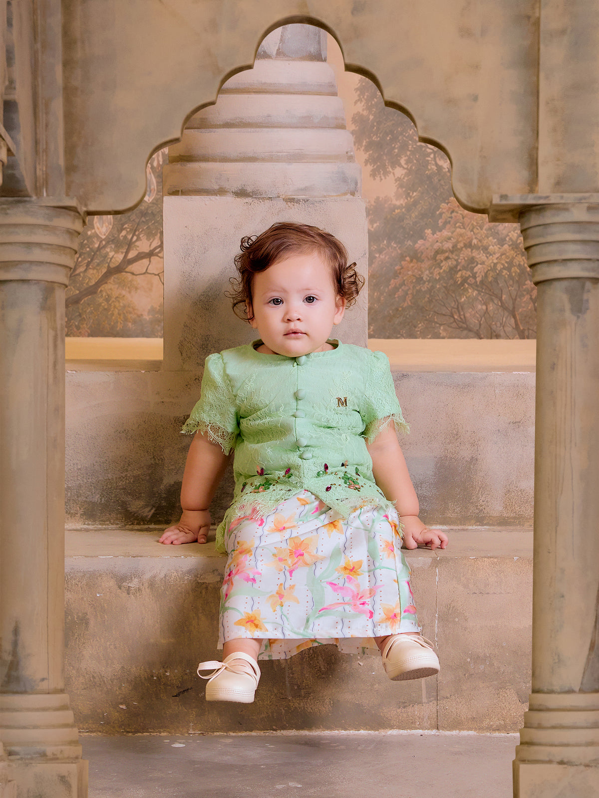 WIRDA SERIES | WIRDA LACEY KEBAYA BABY - GREEN