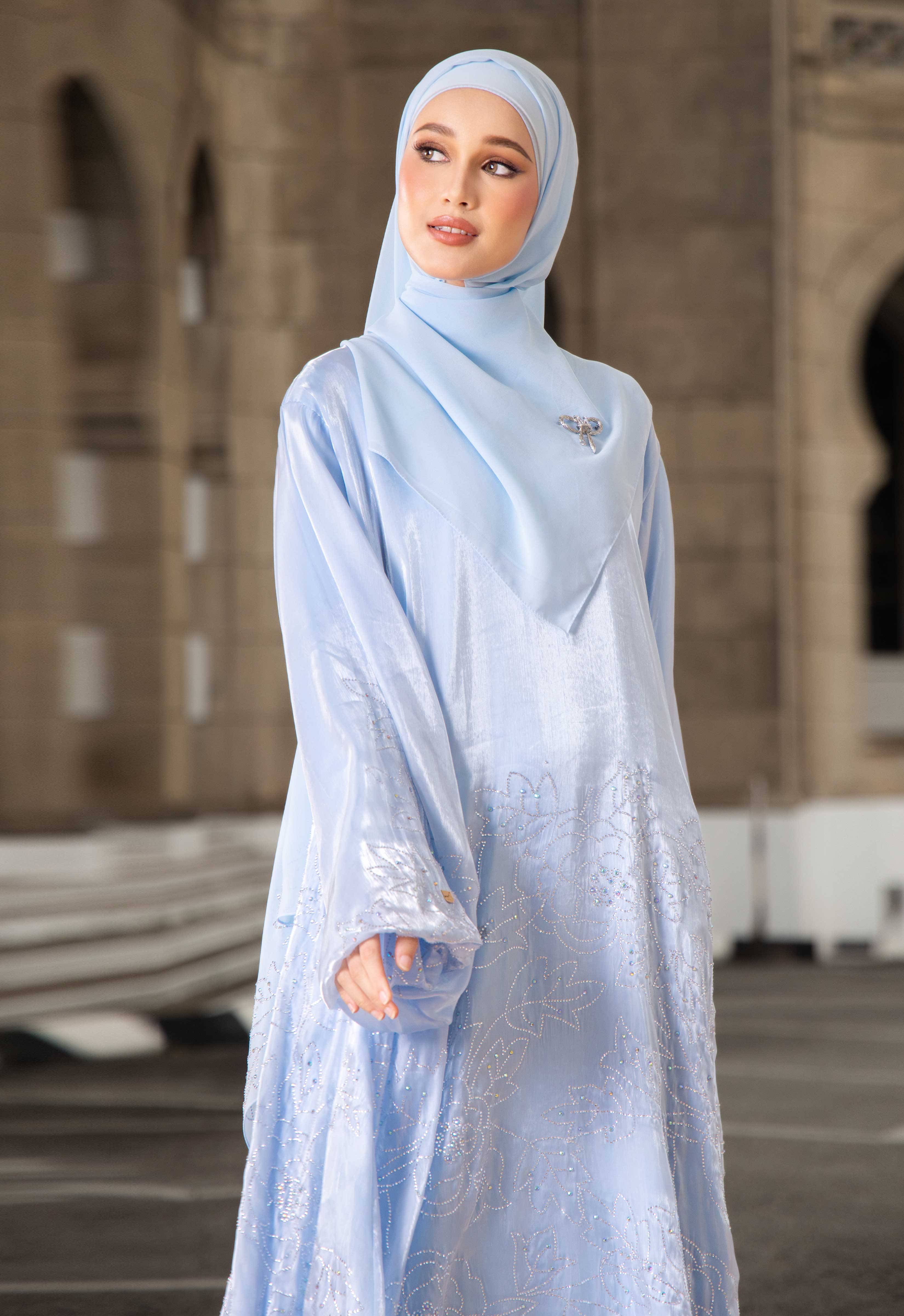 WARDAH LUXE ABAYA - BLUE
