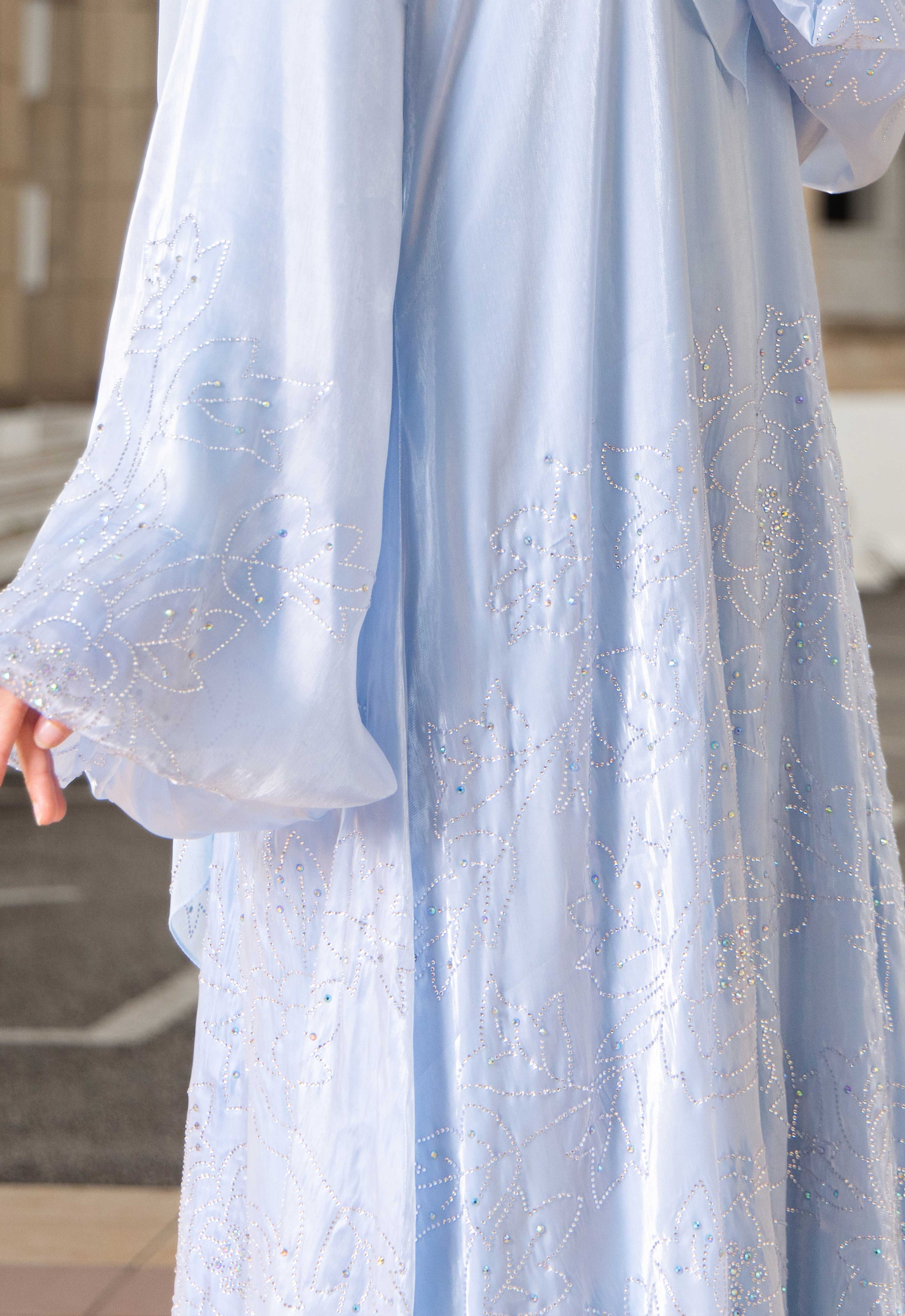 WARDAH LUXE ABAYA - BLUE