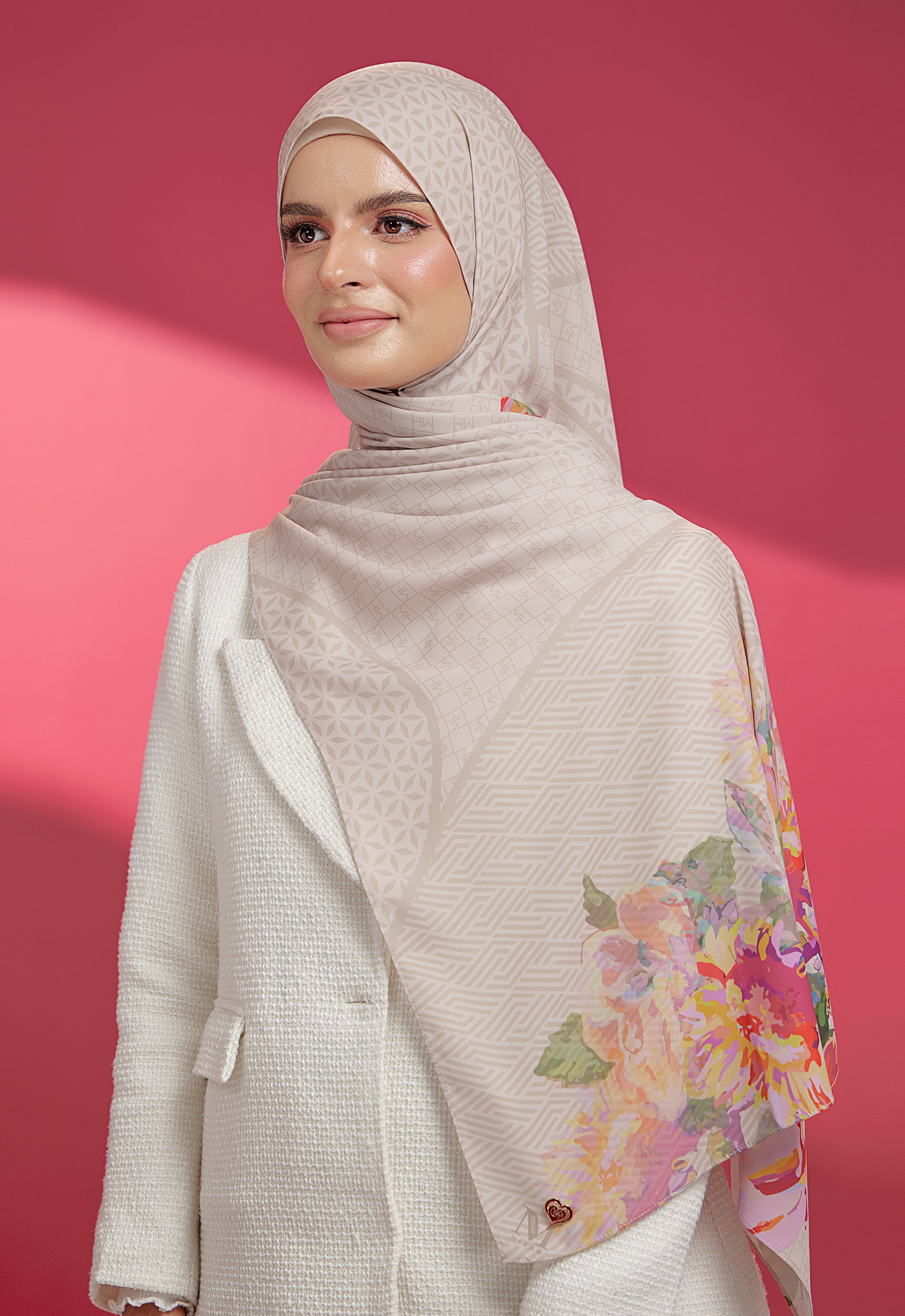 JIWA SHAWL - AMORA CHAMPAGNE