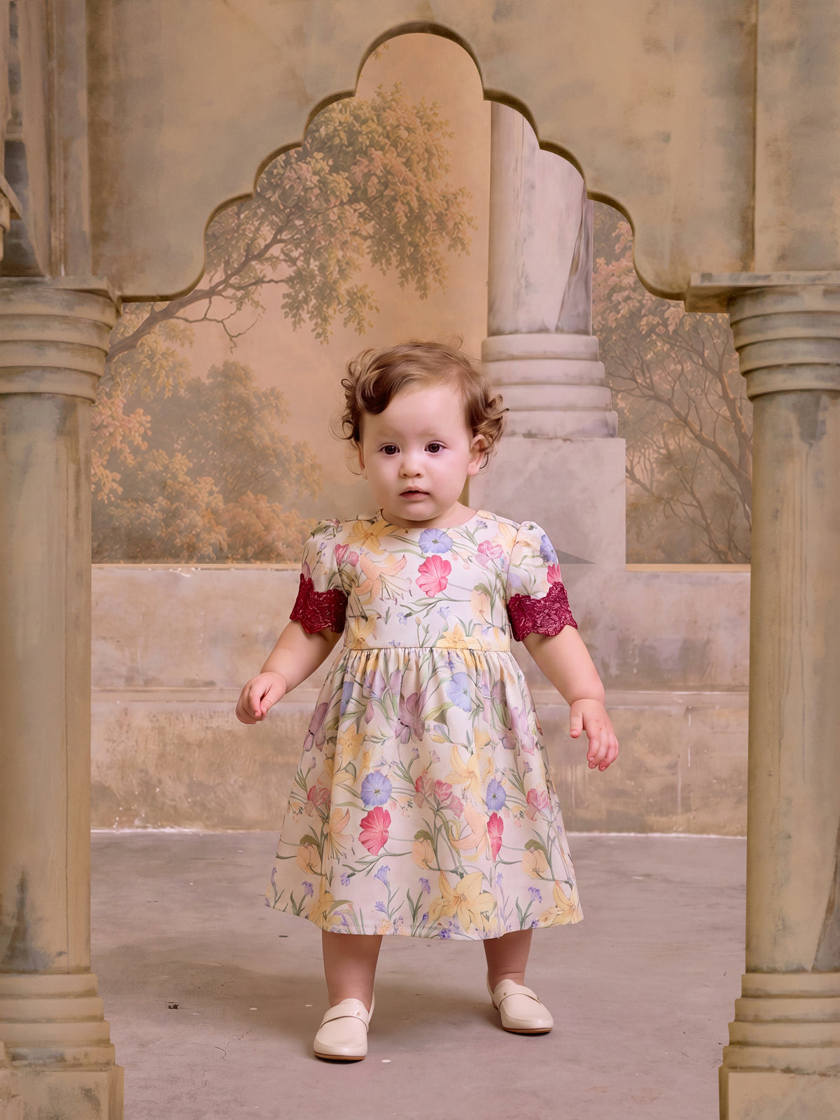 LUXE SERIES | YUMI BABY DRESS - CREAM
