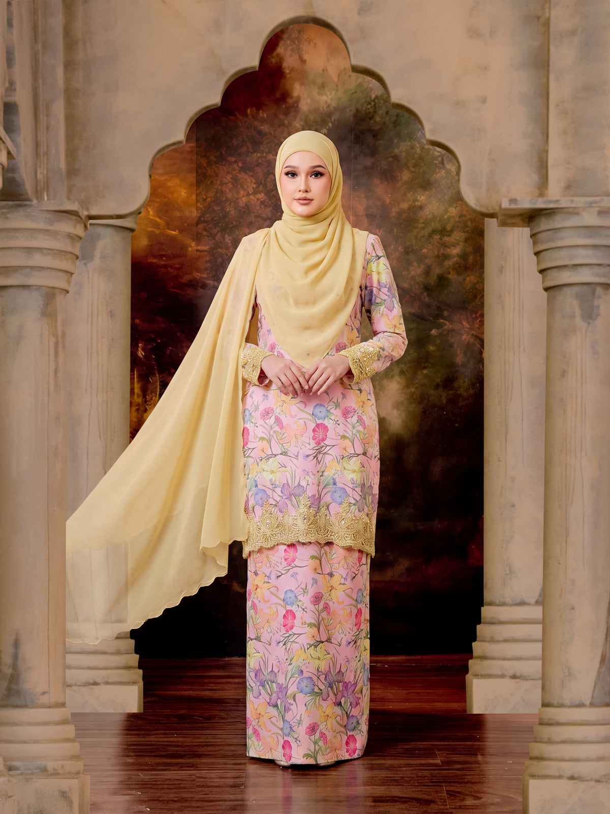 LUXE SERIES | YUMI ANGGUN KURUNG MODERN - LIGHT PINK
