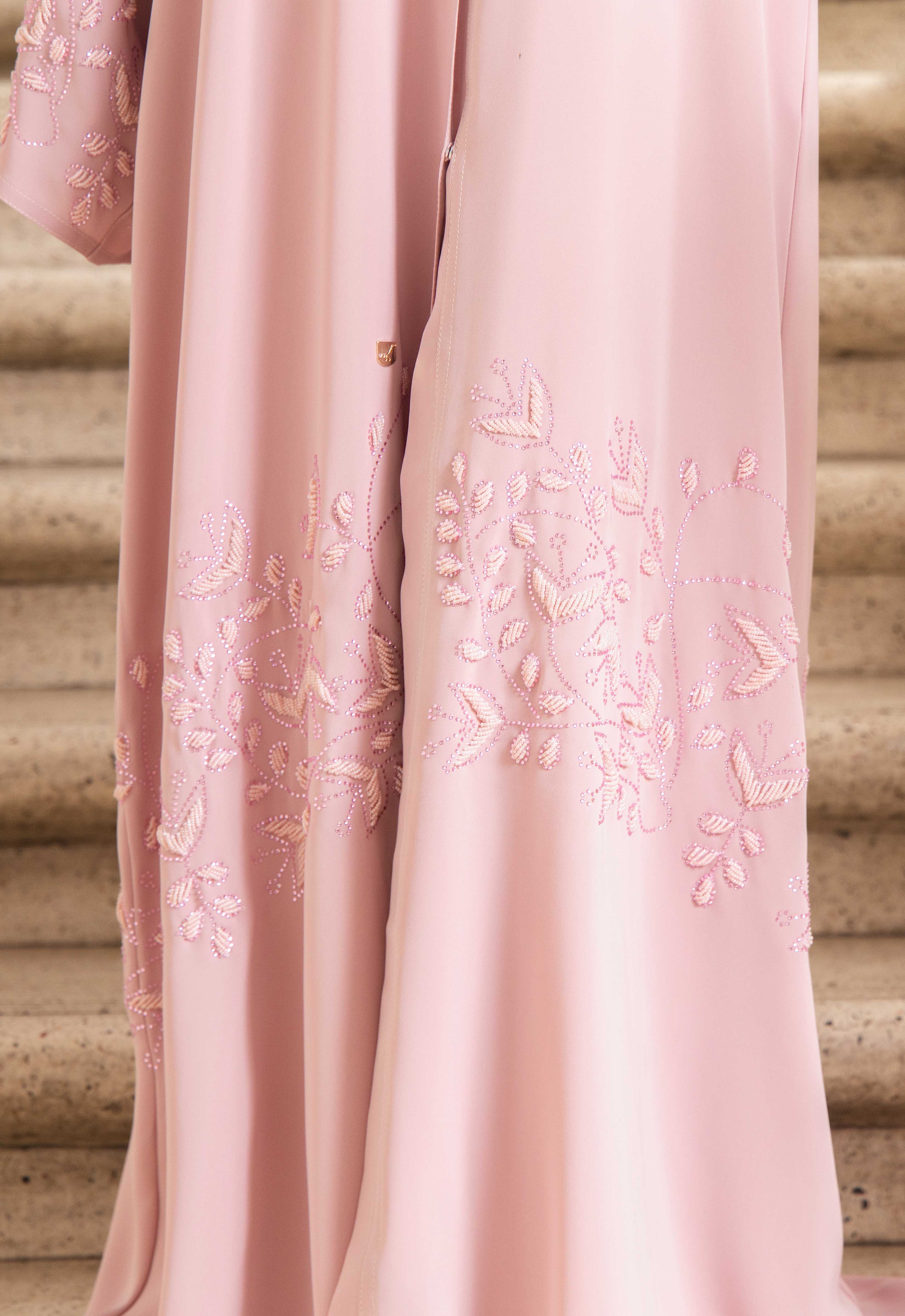 YASMEEN LUXE ABAYA - PINK