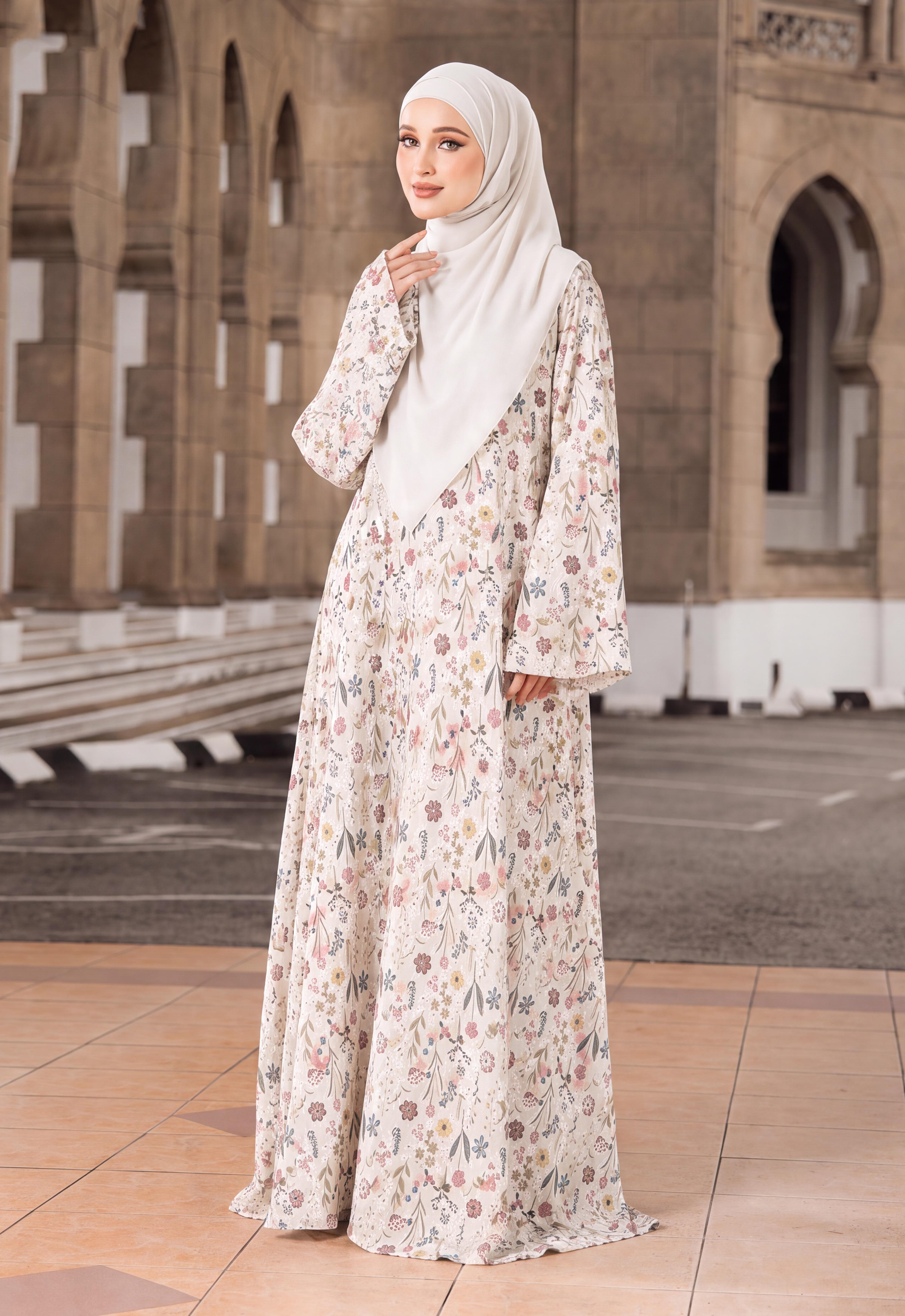 MINAZ JALABIYA | ZAHRA PRINTED JALABIYA - RED